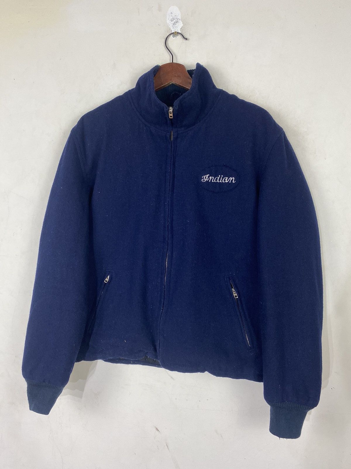 Indian Motorcycle × Vintage 🔥VTG INDIAN MOTORCYCLE BOMBER STYLE JACKET ALL EMBROIDERY Size US L / EU 52-54 / 3 - 3 Thumbnail