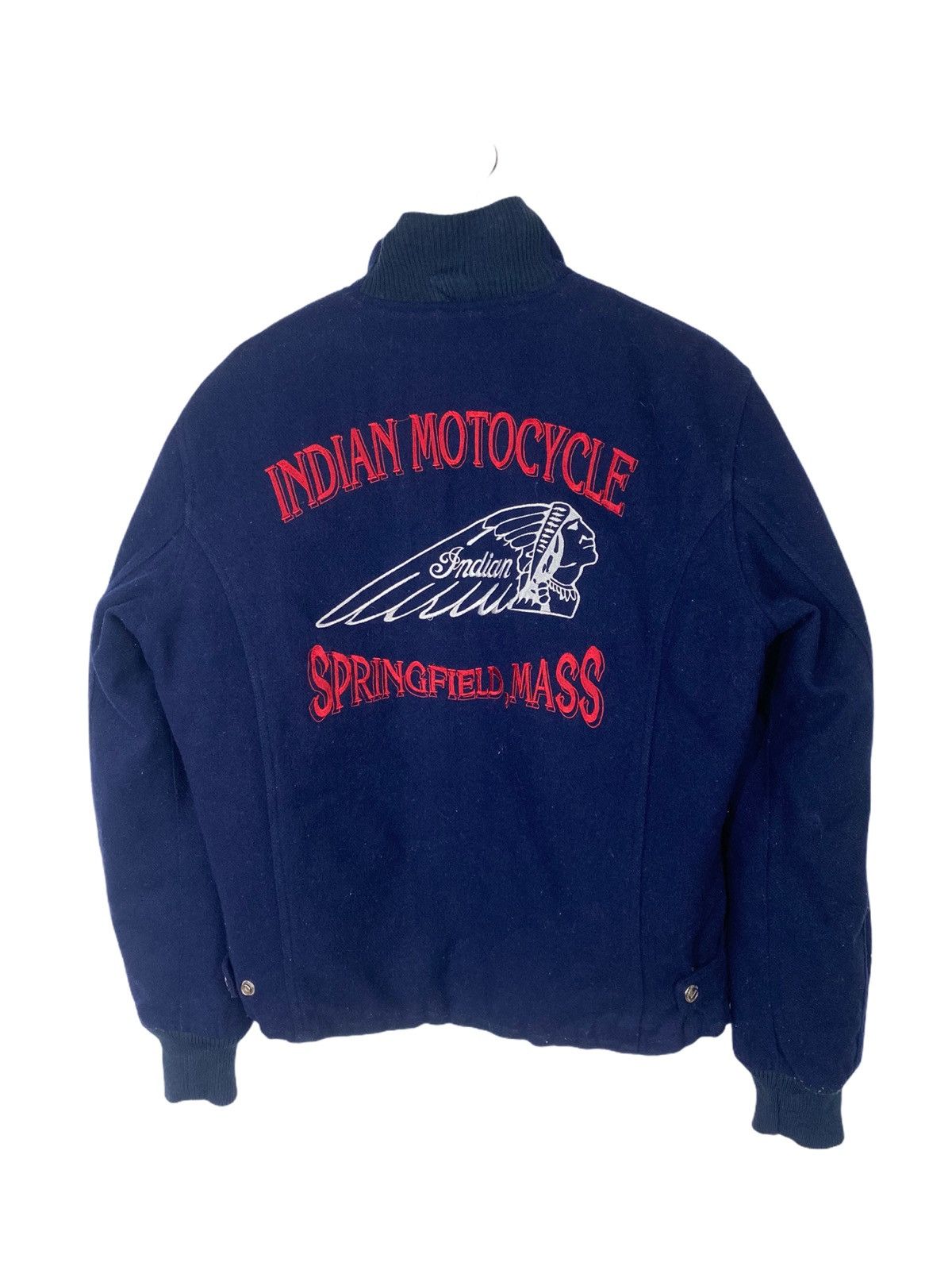 Indian Motorcycle × Vintage 🔥VTG INDIAN MOTORCYCLE BOMBER STYLE JACKET ALL EMBROIDERY Size US L / EU 52-54 / 3 - 1 Thumbnail