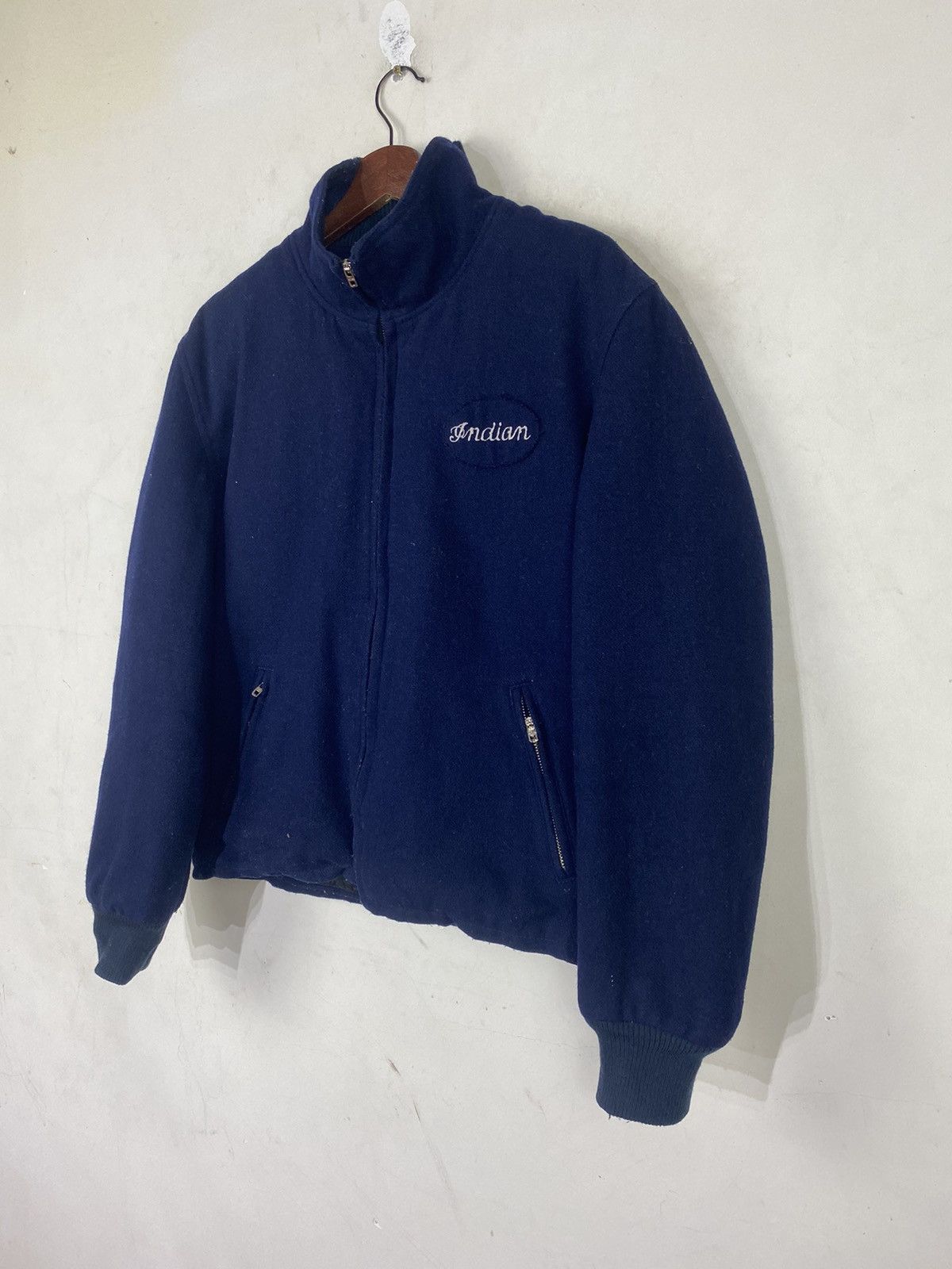 Indian Motorcycle × Vintage 🔥VTG INDIAN MOTORCYCLE BOMBER STYLE JACKET ALL EMBROIDERY Size US L / EU 52-54 / 3 - 4 Thumbnail