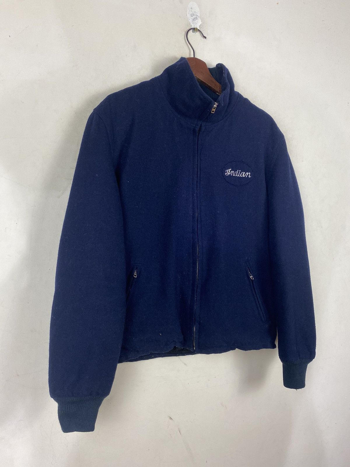 Indian Motorcycle × Vintage 🔥VTG INDIAN MOTORCYCLE BOMBER STYLE JACKET ALL EMBROIDERY Size US L / EU 52-54 / 3 - 5 Thumbnail
