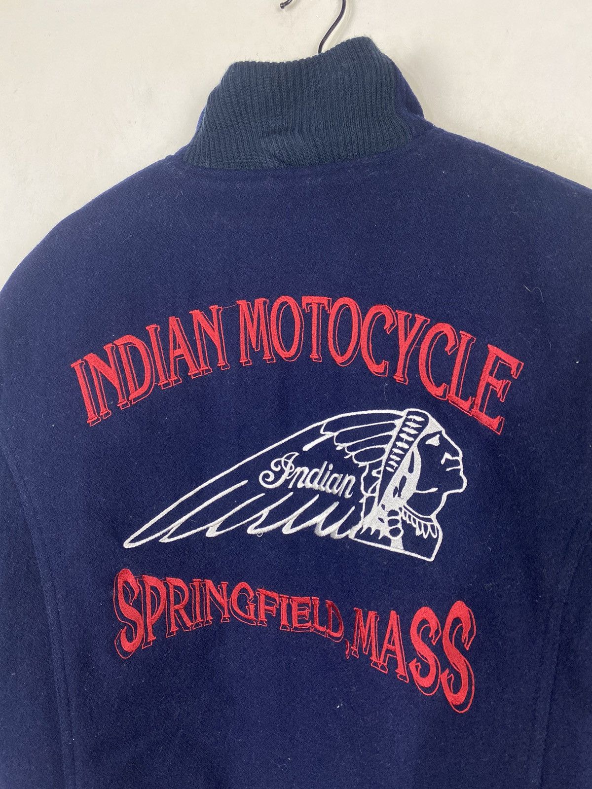 Indian Motorcycle × Vintage 🔥VTG INDIAN MOTORCYCLE BOMBER STYLE JACKET ALL EMBROIDERY Size US L / EU 52-54 / 3 - 7 Thumbnail