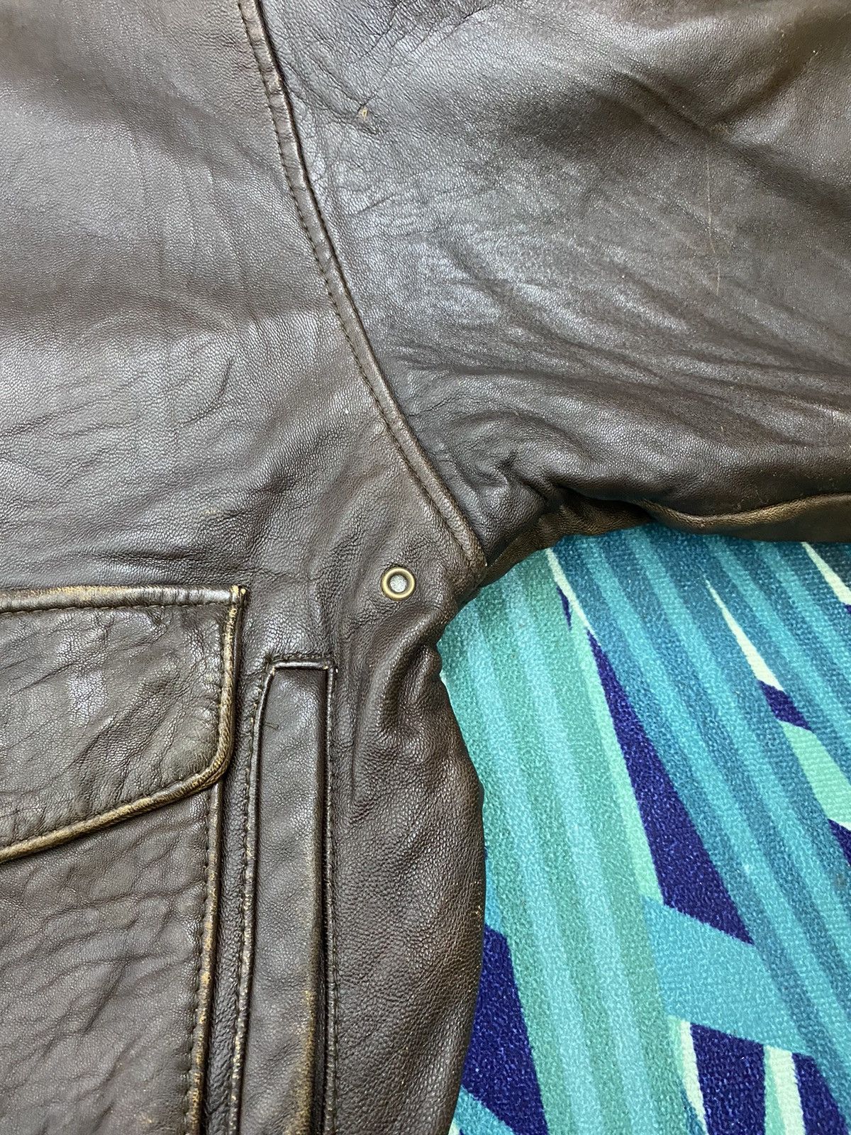 Vintage 🔥GK144 VINTAGE BONNEZ VOUX ITALY LEATHER JACKET Size US L / EU 52-54 / 3 - 7 Thumbnail