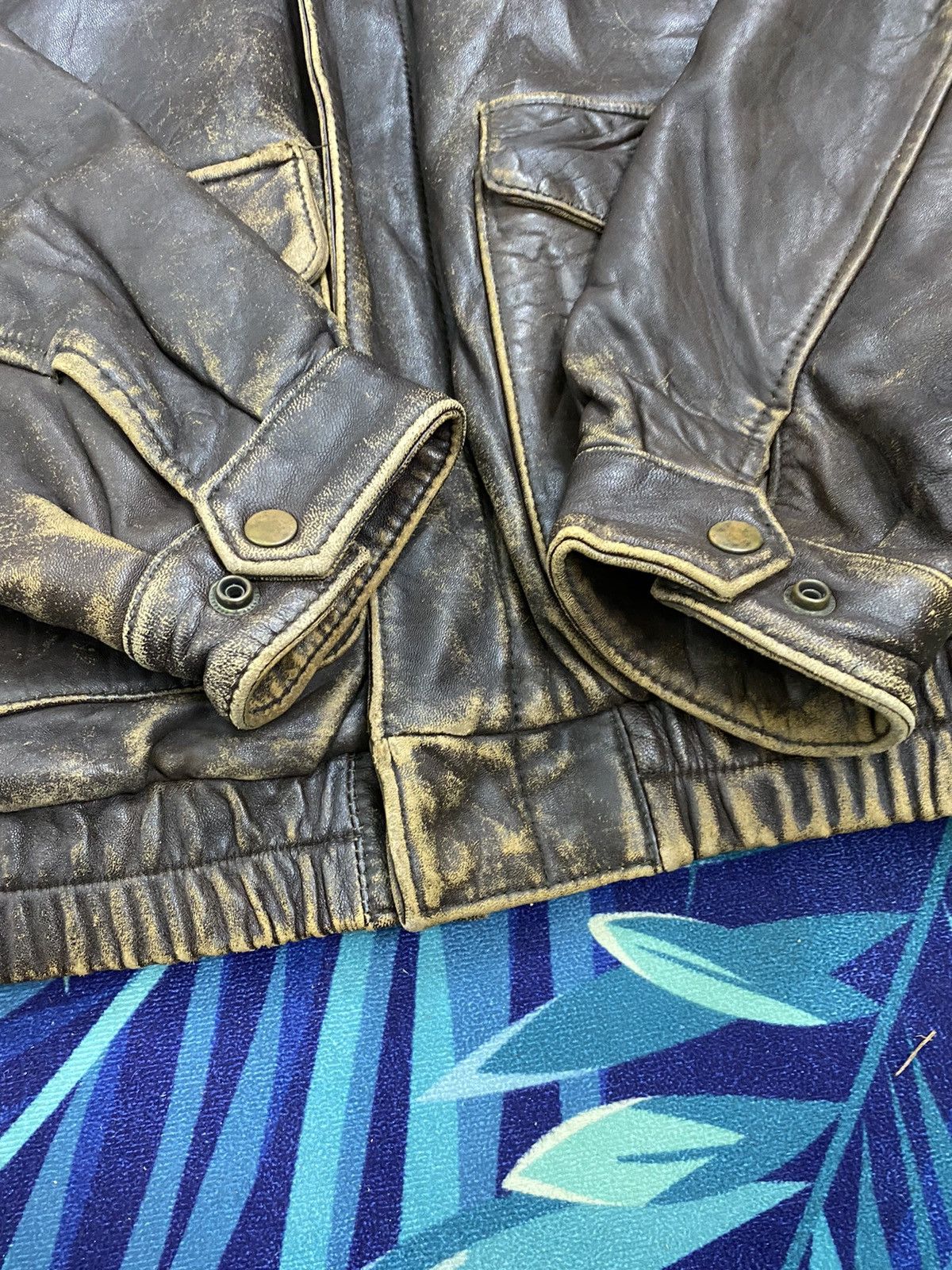 Vintage 🔥GK144 VINTAGE BONNEZ VOUX ITALY LEATHER JACKET Size US L / EU 52-54 / 3 - 6 Thumbnail