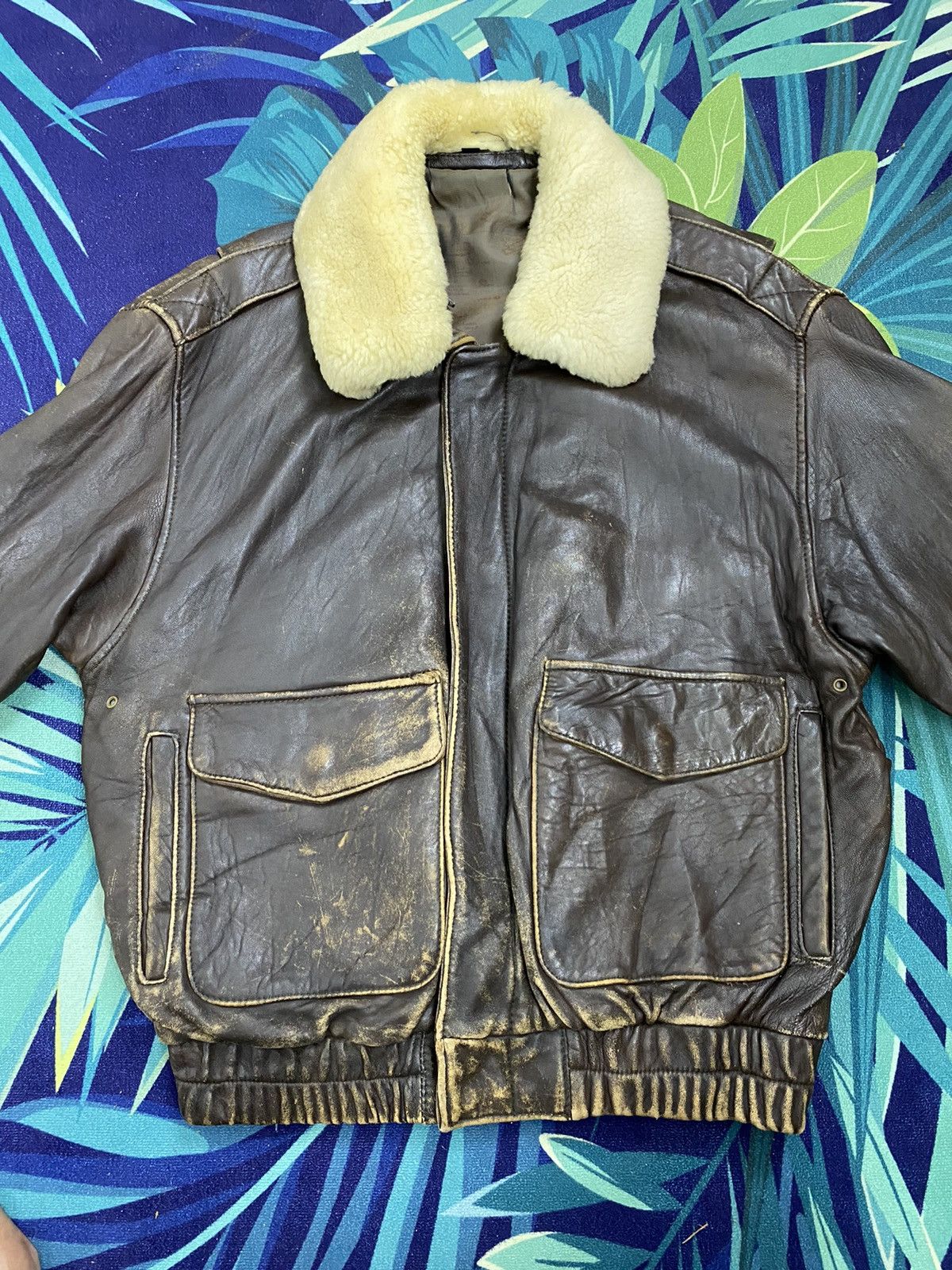 Vintage 🔥GK144 VINTAGE BONNEZ VOUX ITALY LEATHER JACKET Size US L / EU 52-54 / 3 - 2 Thumbnail