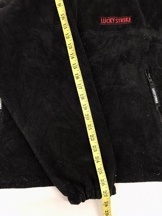 Vintage Lucky Strike 2 In 1 Reversible Fleece Sweatshirt Jacket | Grailed