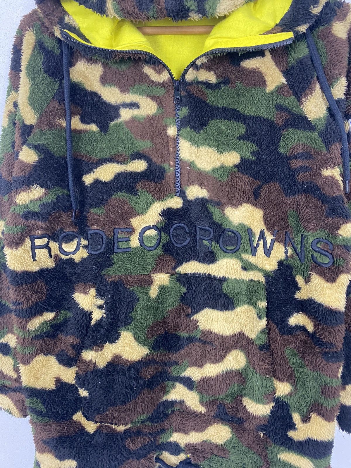 Japanese Brand RODEO CROWN CAMO FLEECE HOODIES SWEATER Size US M / EU 48-50 / 2 - 4 Thumbnail