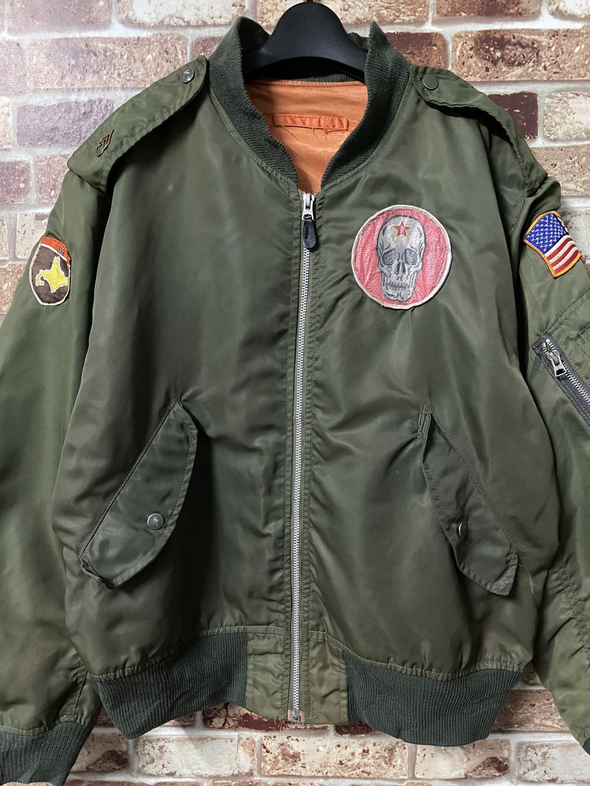 Vintage GK134🔥ARCHIEVES🔥VINTAGE SPECIAL FORCE BOMBER JACKET Size US L / EU 52-54 / 3 - 3 Thumbnail