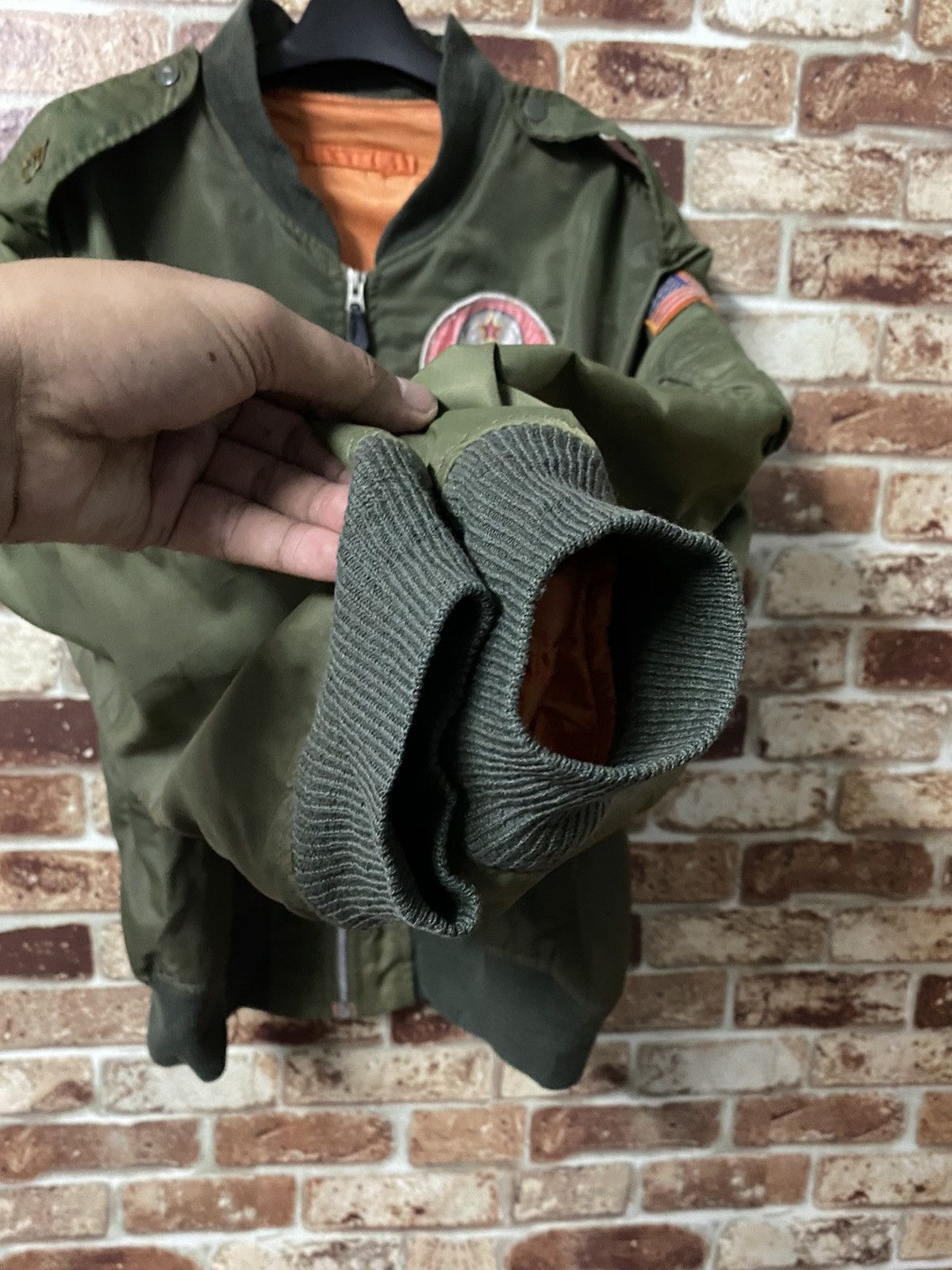 Vintage GK134🔥ARCHIEVES🔥VINTAGE SPECIAL FORCE BOMBER JACKET Size US L / EU 52-54 / 3 - 7 Thumbnail