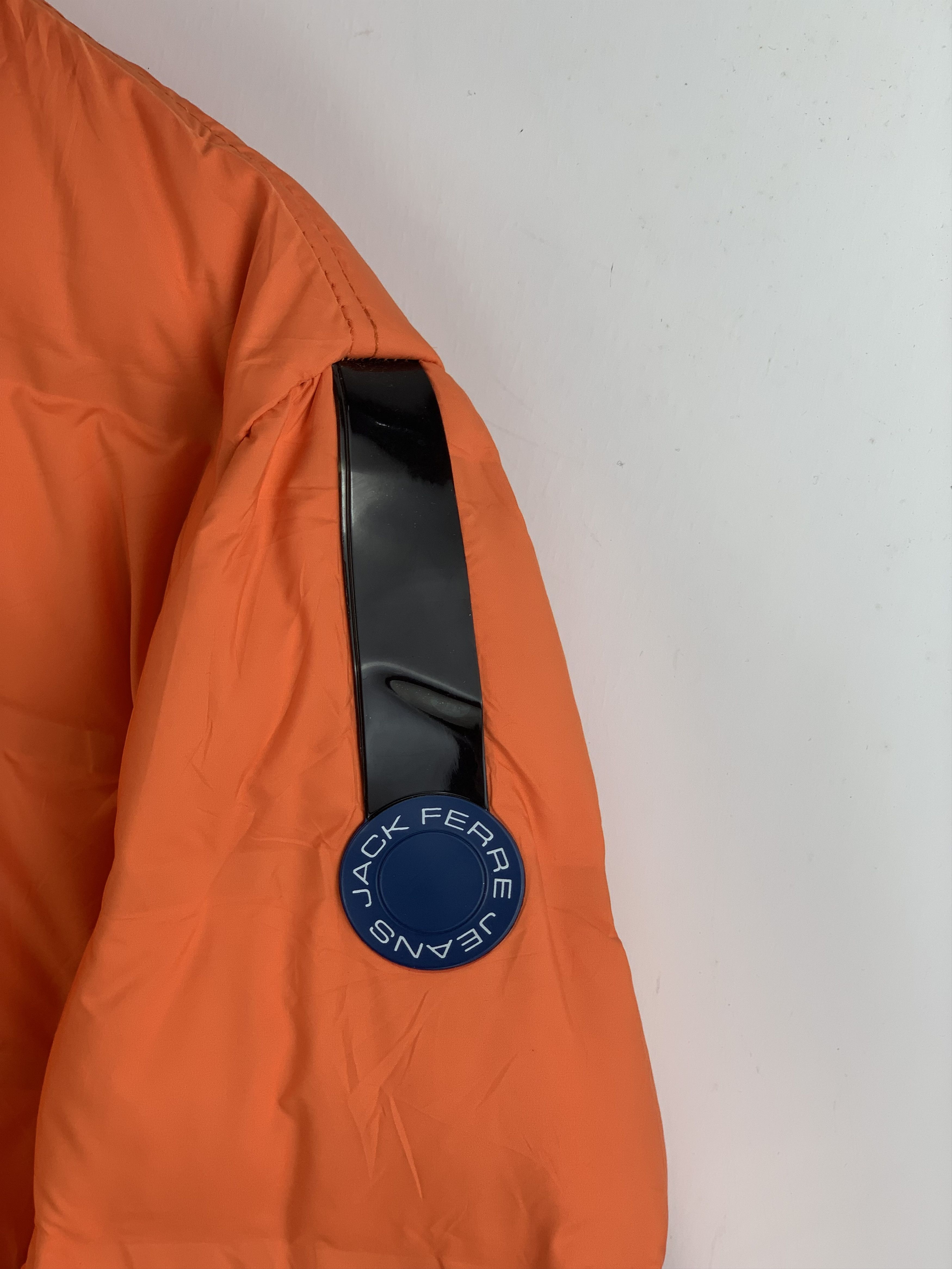 Japanese Brand Vintage Archive Jack Ferre Orange Hooded Puffer Jacket Size US XL / EU 56 / 4 - 9 Thumbnail