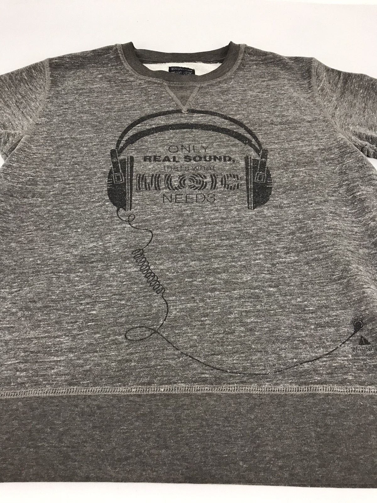 Japanese Brand Graniphs Only Real Sound Music Sweatshirt Pull Over Style Size S / US 4 / IT 40 - 2 Thumbnail