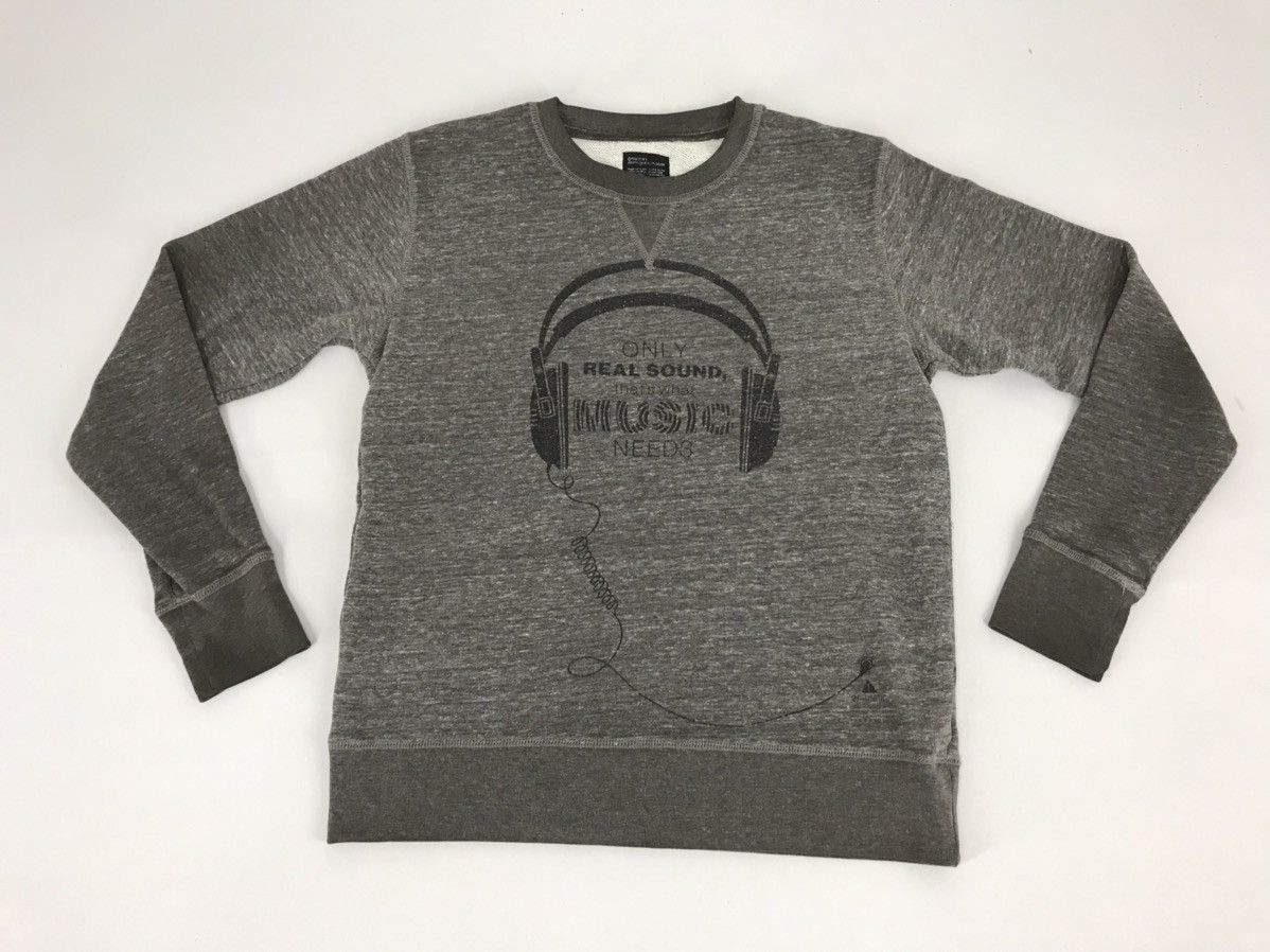 Japanese Brand Graniphs Only Real Sound Music Sweatshirt Pull Over Style Size S / US 4 / IT 40 - 1 Thumbnail