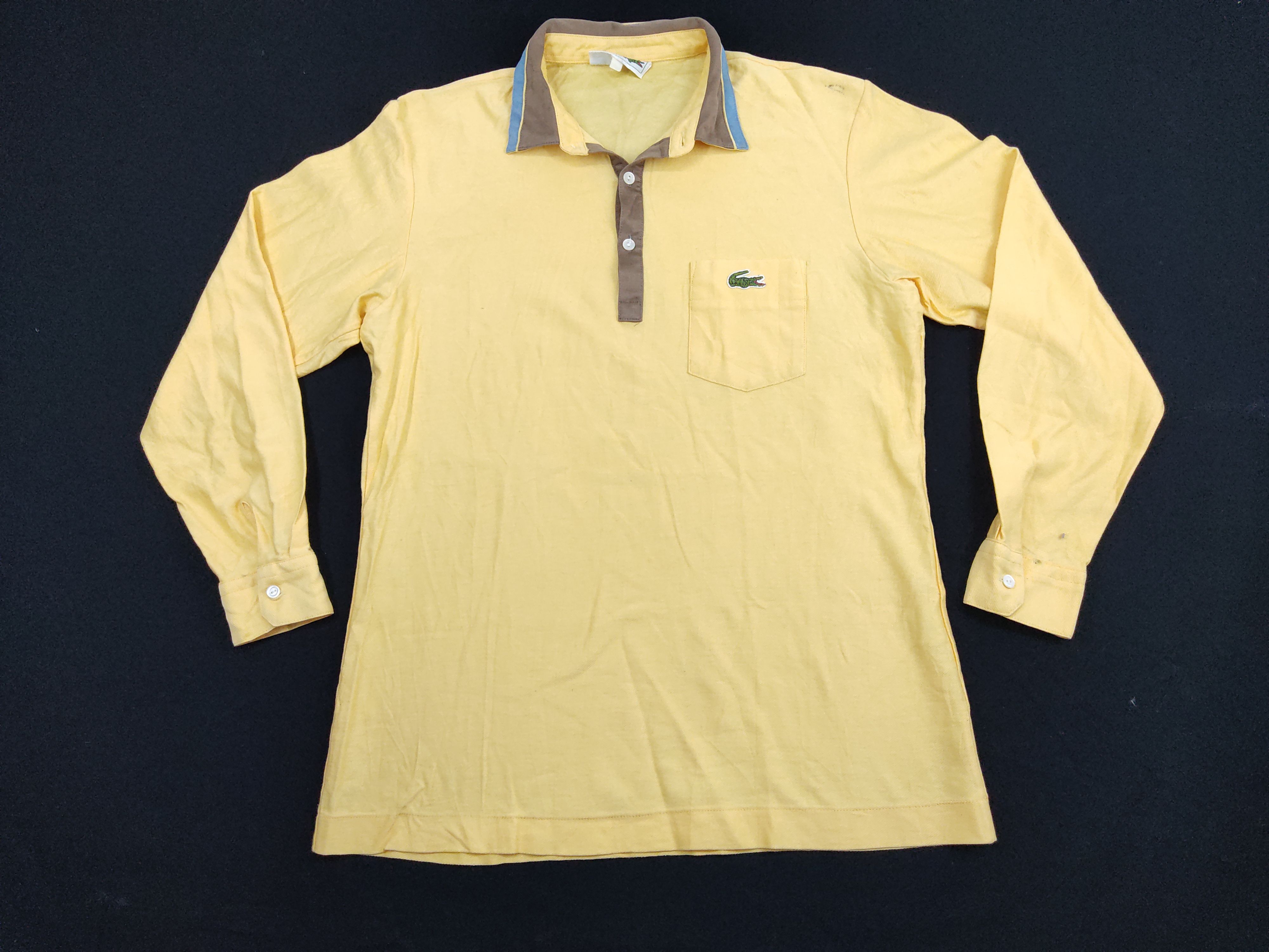 image of Chemise Lacoste Polo Long Sleeve Single Pocket, Men's (Size Small)