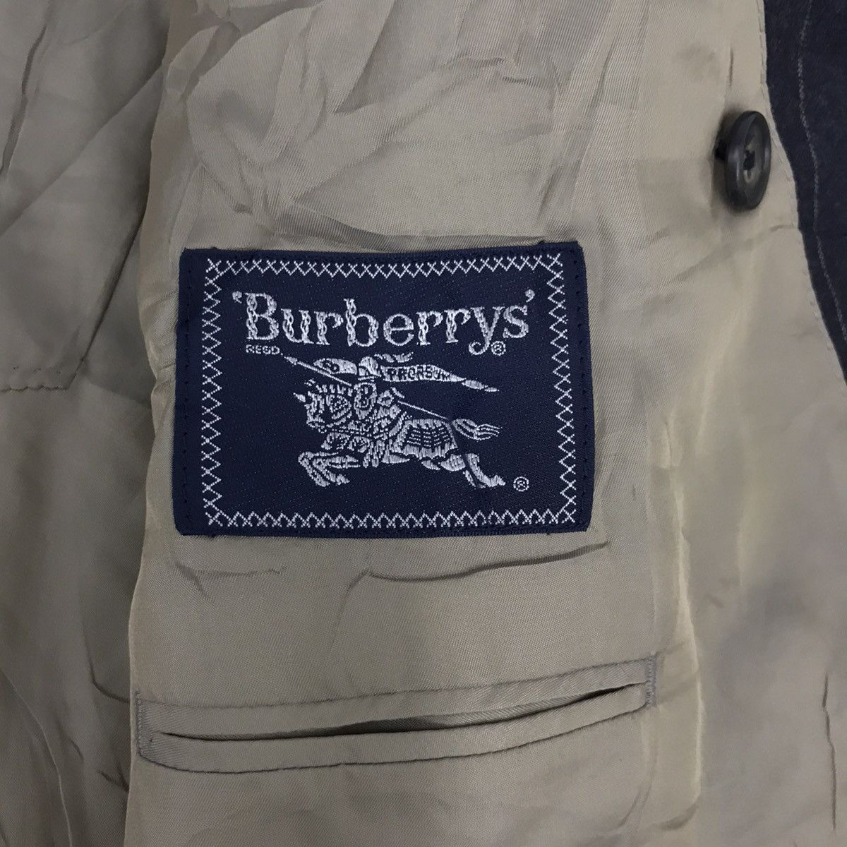 Burberry Vintage BURBERRY Burberrys Blazer Coat Jacket Size M/L Size 42R - 4 Thumbnail