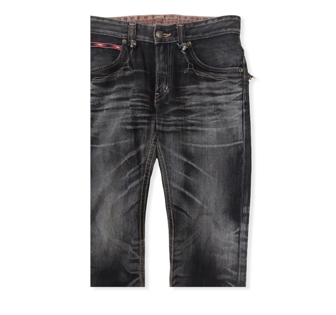 Edwin × Japanese Brand Japanese Brand Edwin Distressed Denim Trousers Pant Size US 35 - 5 Thumbnail