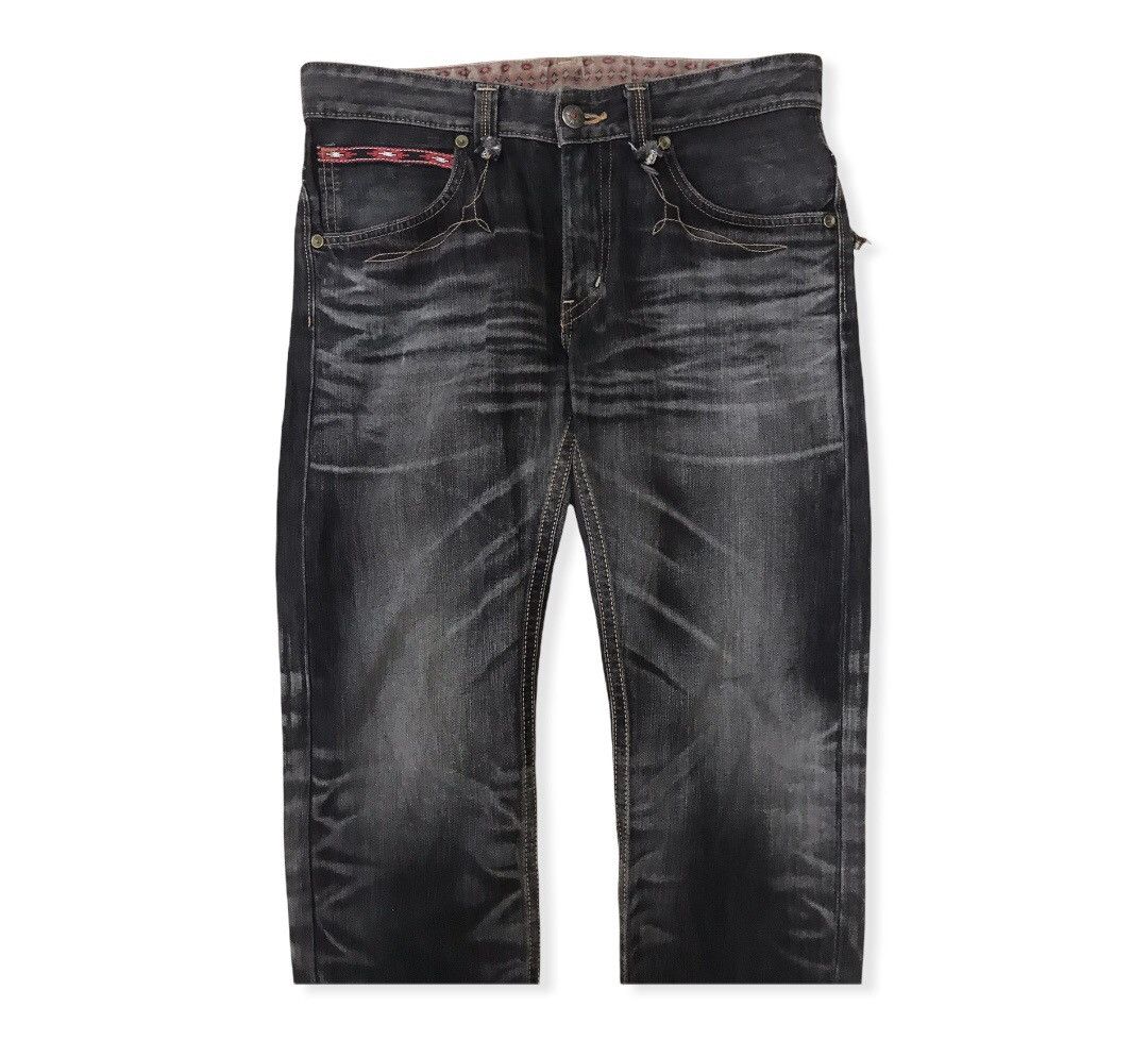 Edwin × Japanese Brand Japanese Brand Edwin Distressed Denim Trousers Pant Size US 35 - 2 Thumbnail