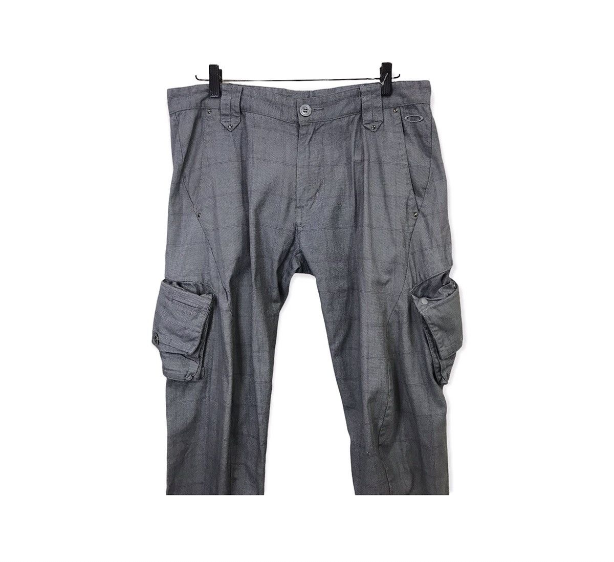Oakley Oakley Plaid Tartan Design Style Multipocket Cargo Pants Size US 33 - 2 Thumbnail