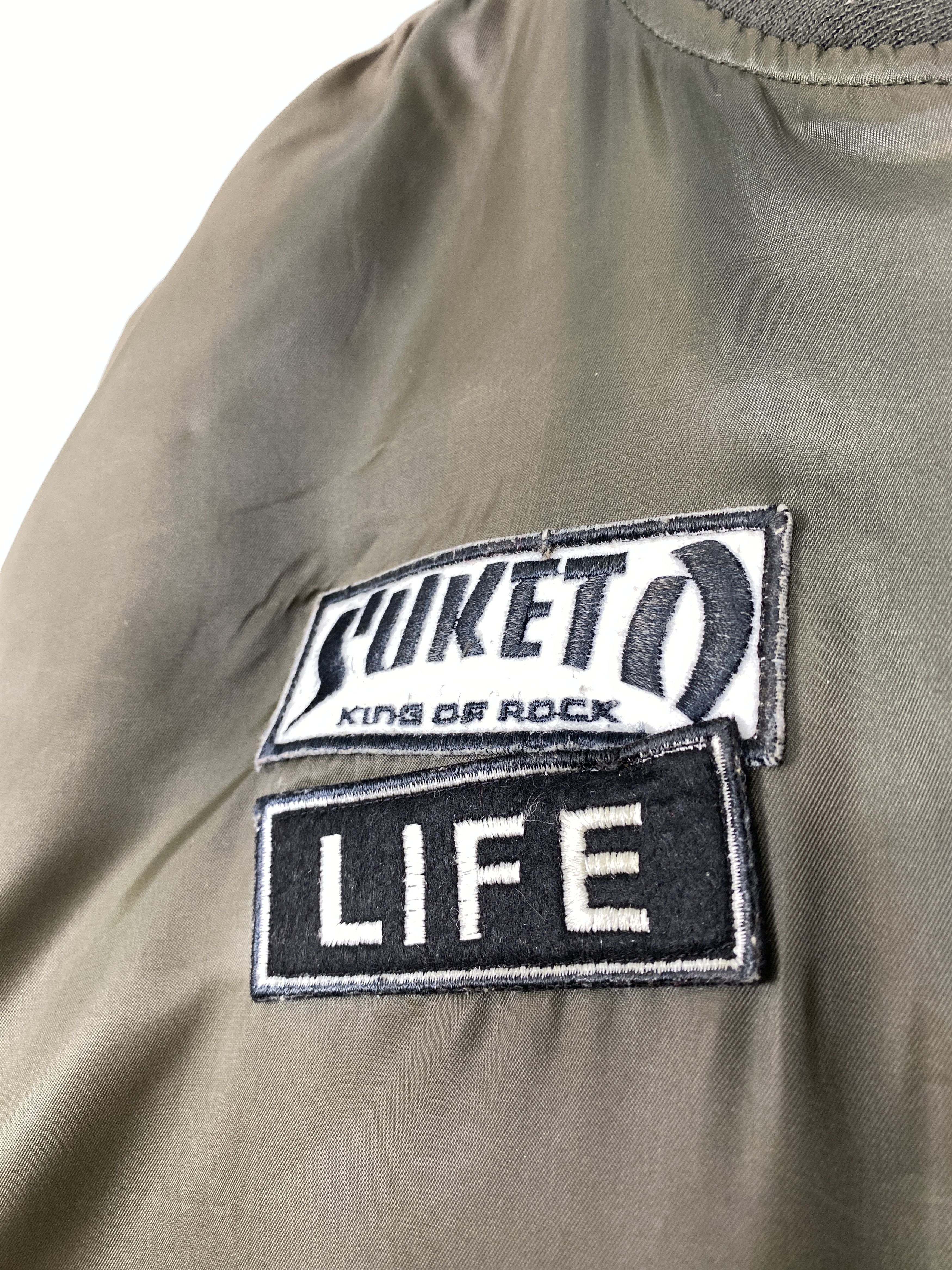 Japanese Brand Vintage ALASKO New York Patch Logo Nylon Bomber Jacket Size US XXL / EU 58 / 5 - 10 Thumbnail