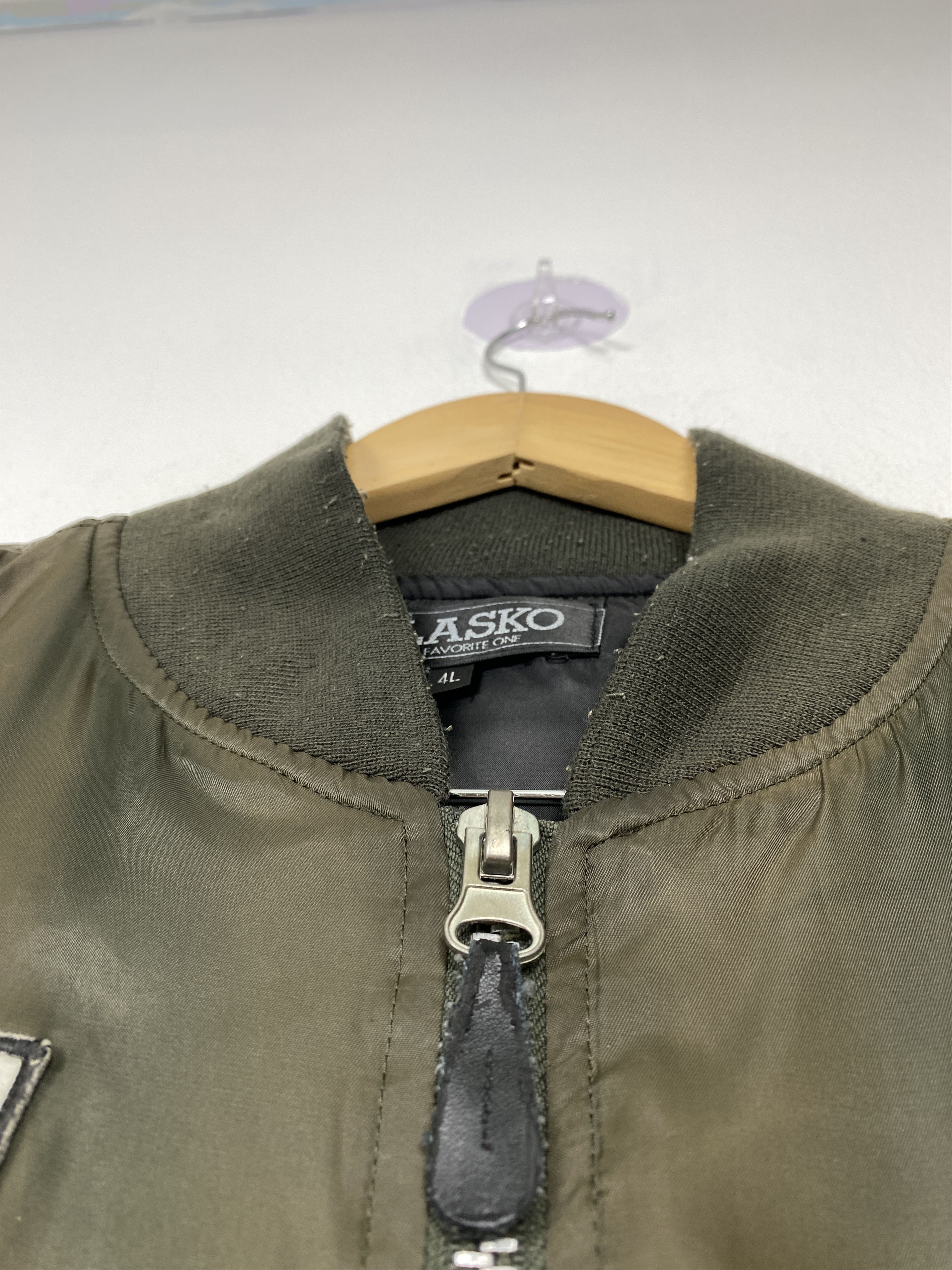 Japanese Brand Vintage ALASKO New York Patch Logo Nylon Bomber Jacket Size US XXL / EU 58 / 5 - 3 Thumbnail