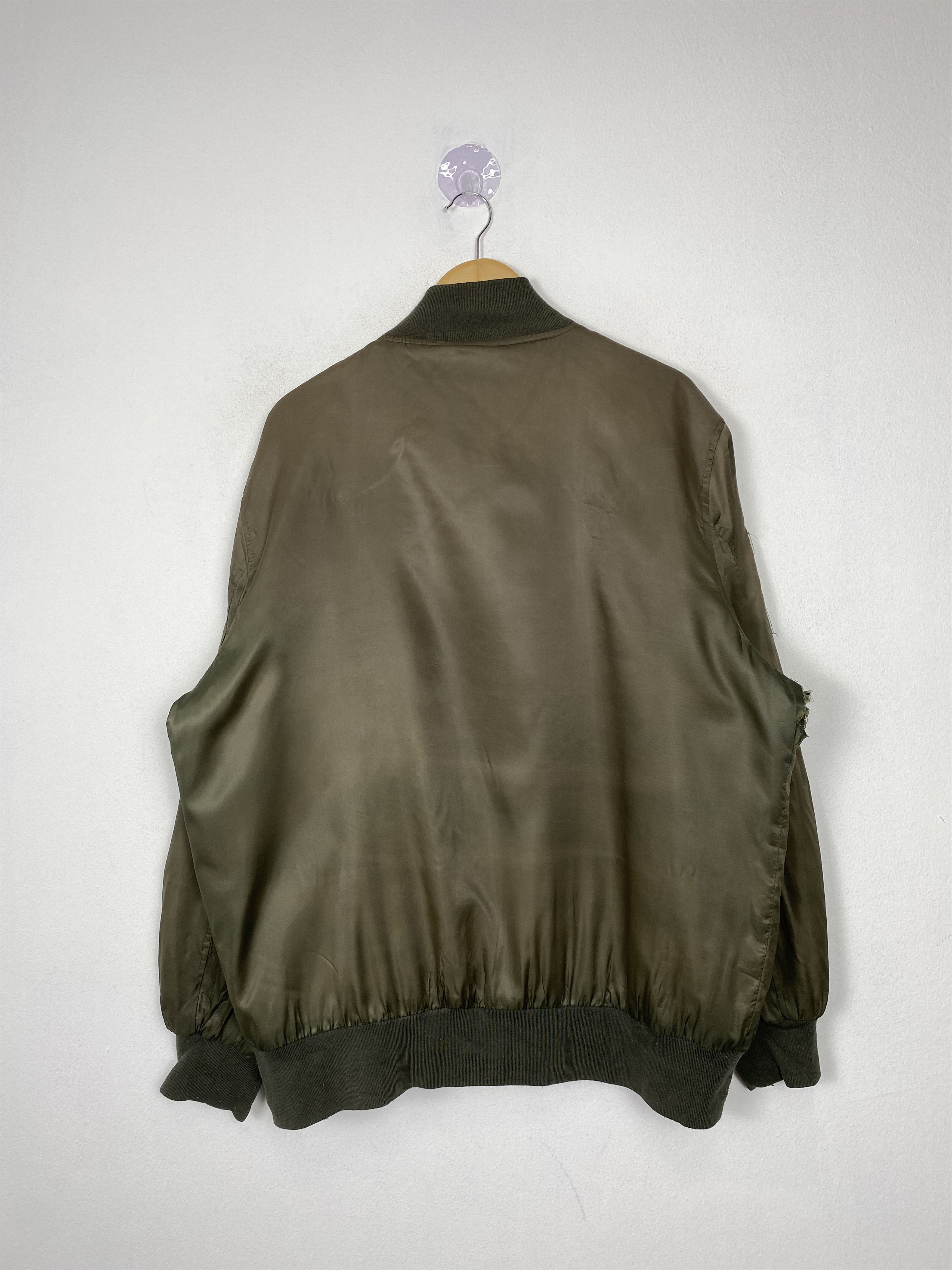 Japanese Brand Vintage ALASKO New York Patch Logo Nylon Bomber Jacket Size US XXL / EU 58 / 5 - 4 Thumbnail