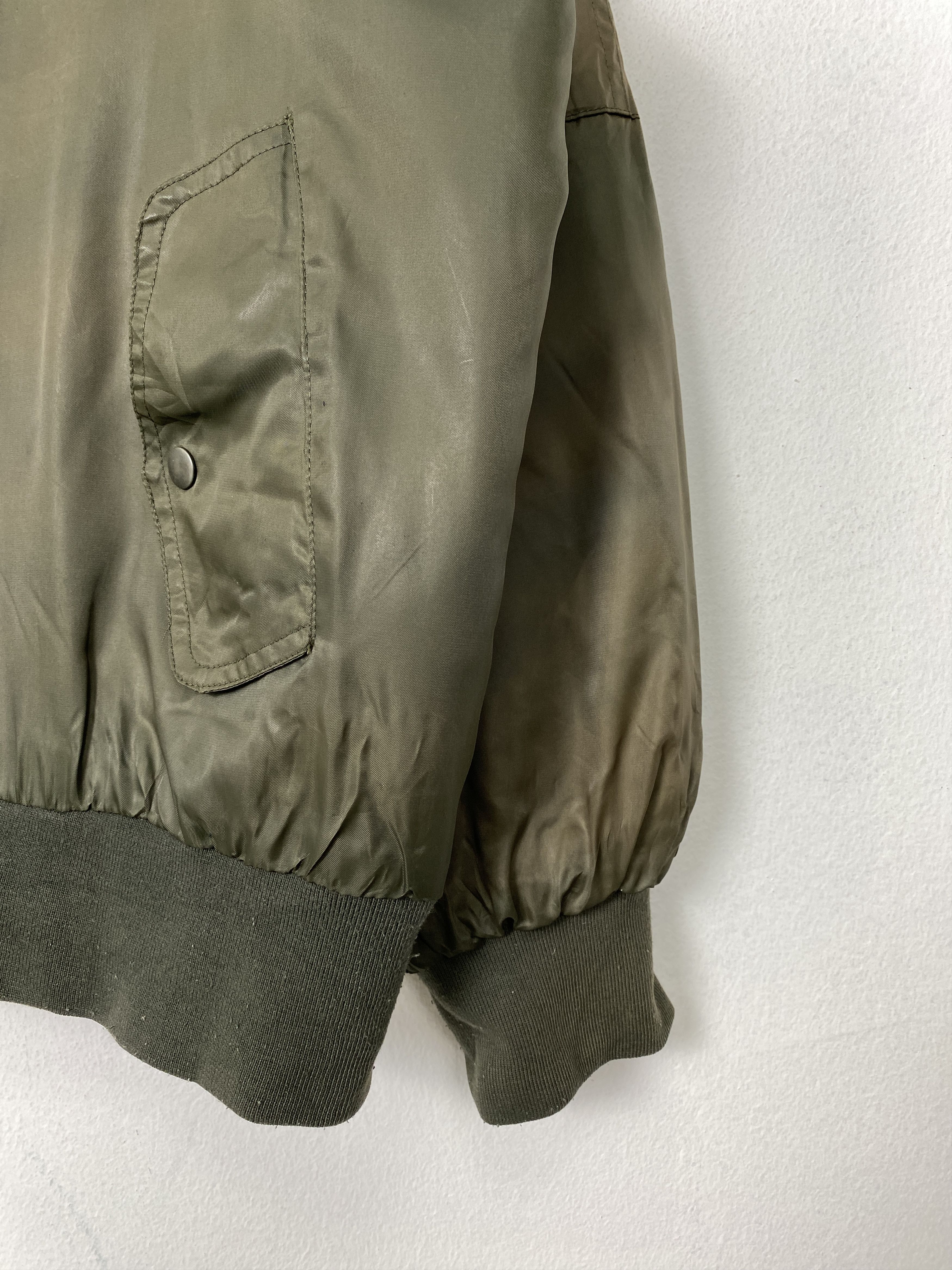 Japanese Brand Vintage ALASKO New York Patch Logo Nylon Bomber Jacket Size US XXL / EU 58 / 5 - 8 Thumbnail