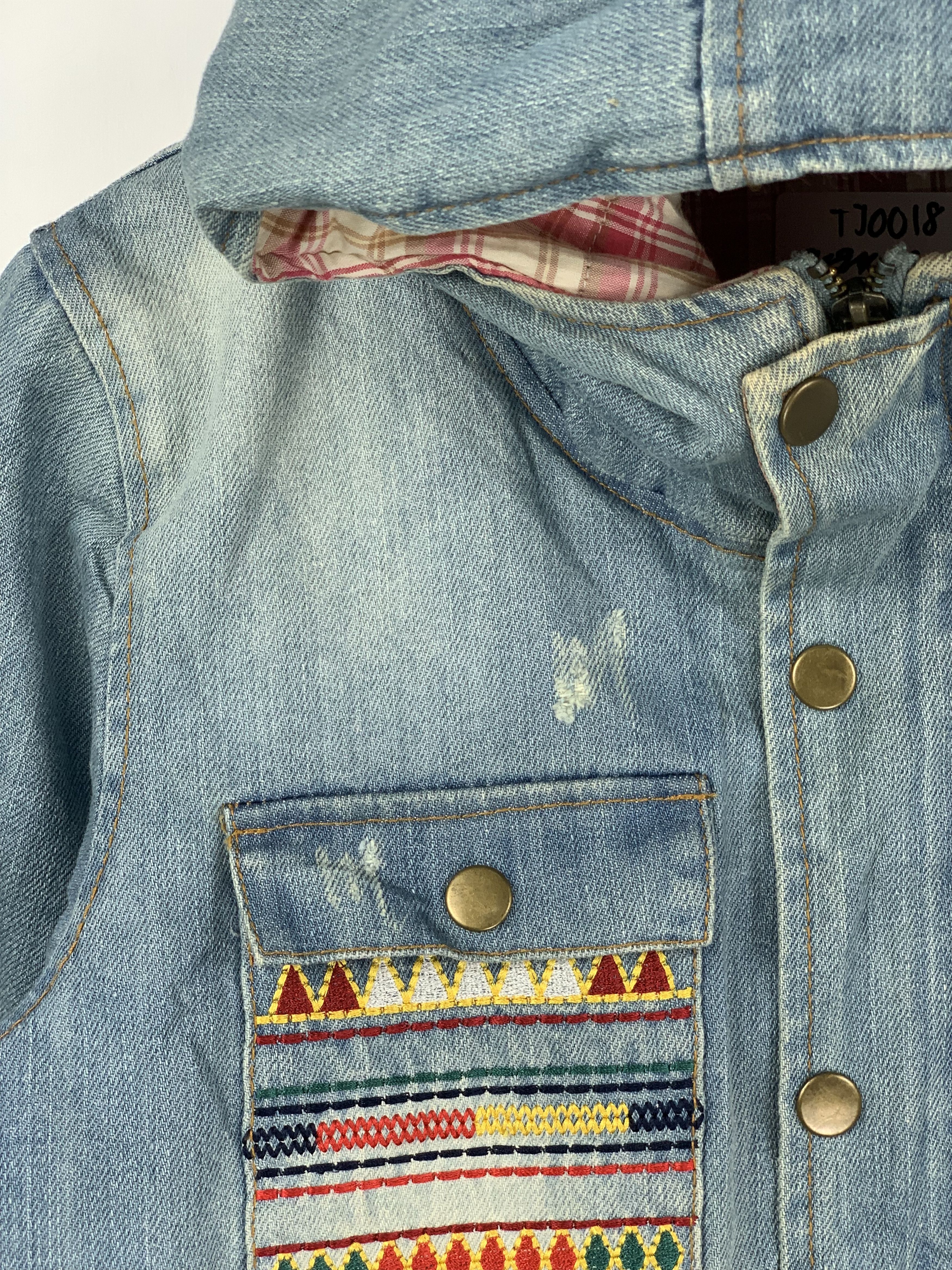 Japanese Brand Vintage Japanese Brand Multi Pocket Faded Denim Jacket Size US S / EU 44-46 / 1 - 4 Thumbnail