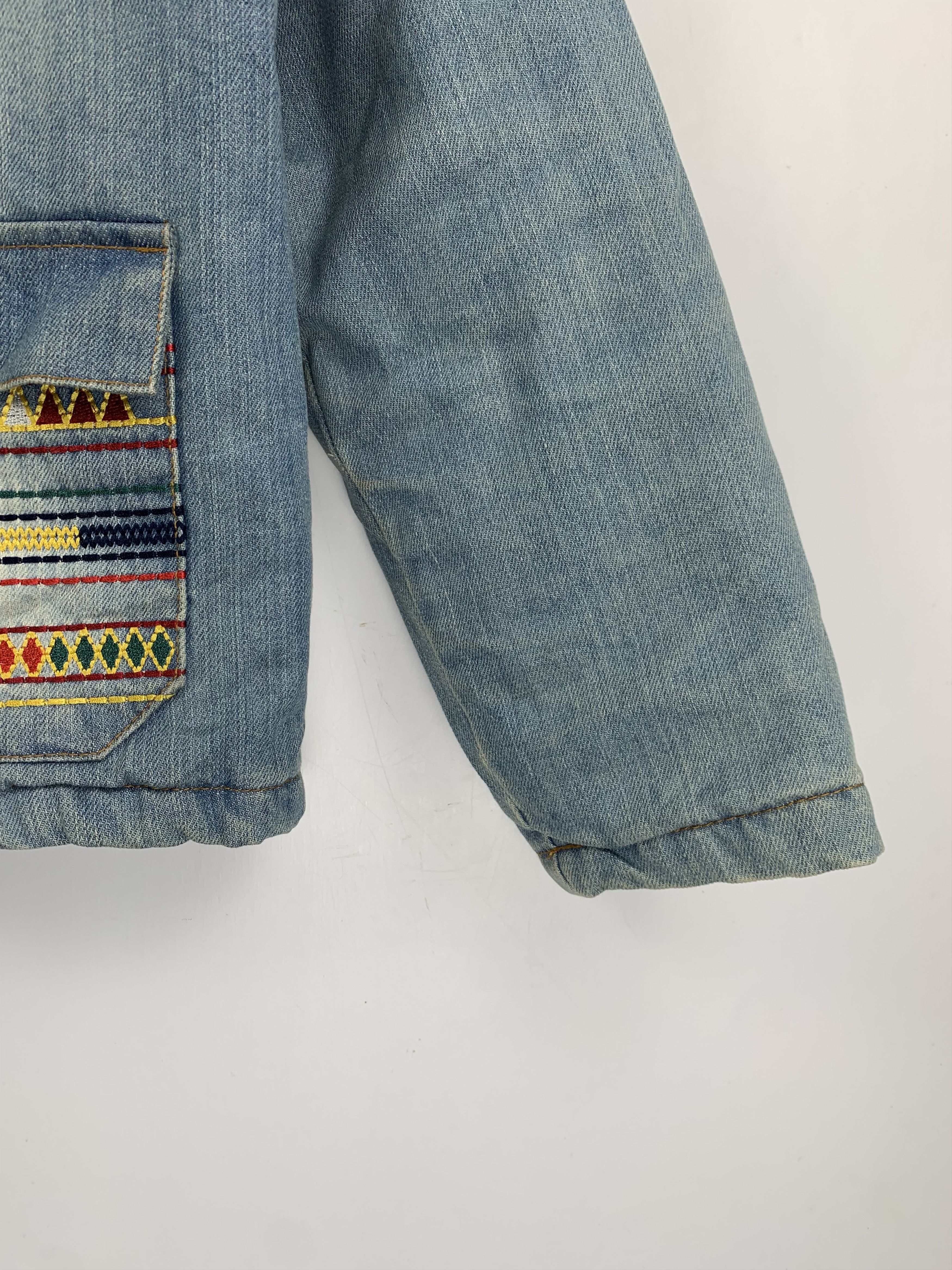 Japanese Brand Vintage Japanese Brand Multi Pocket Faded Denim Jacket Size US S / EU 44-46 / 1 - 9 Thumbnail