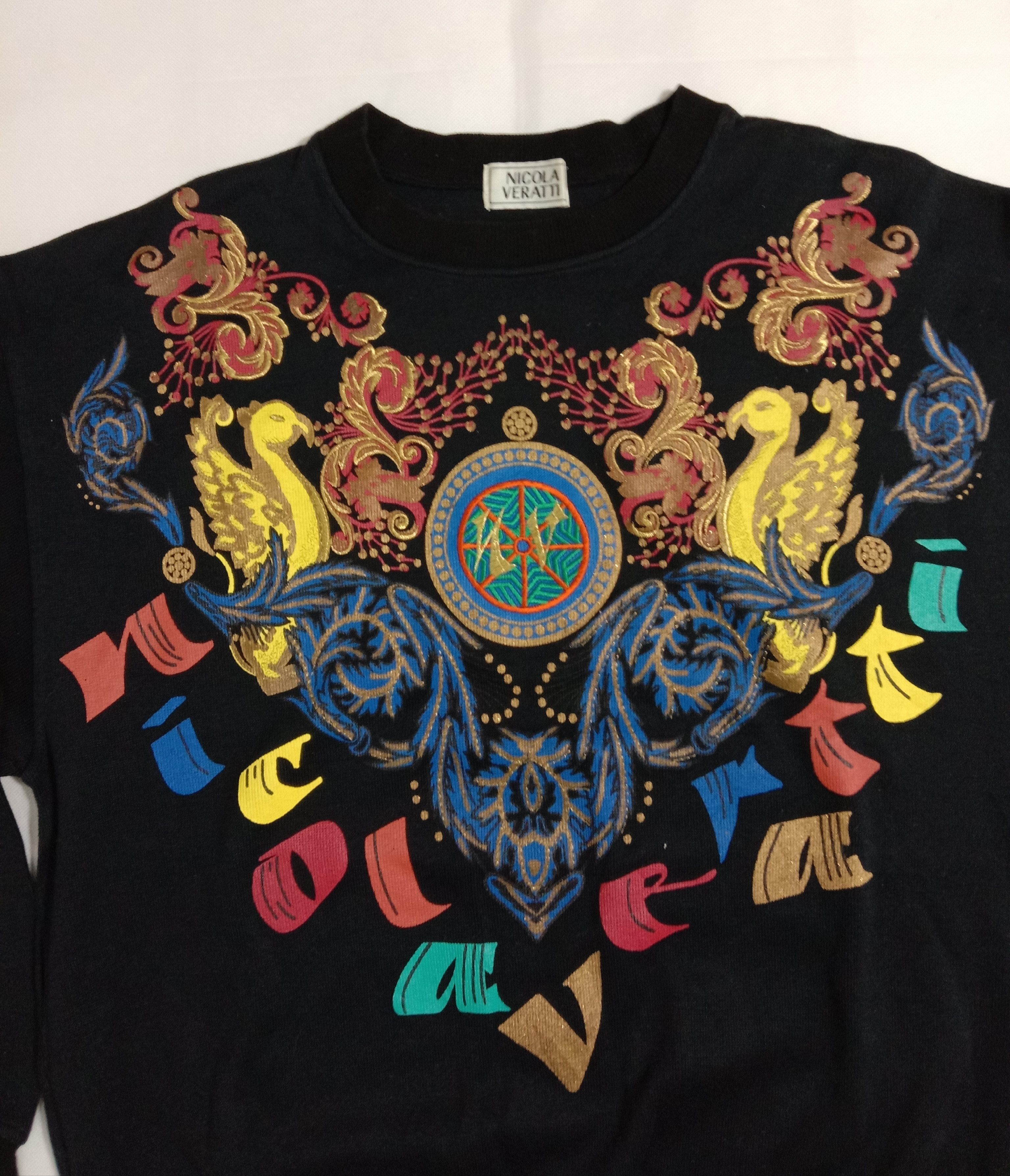 Japanese Brand Nicola Veratti Brand Sweatshirt Embroidery Art Logo Size US M / EU 48-50 / 2 - 3 Thumbnail