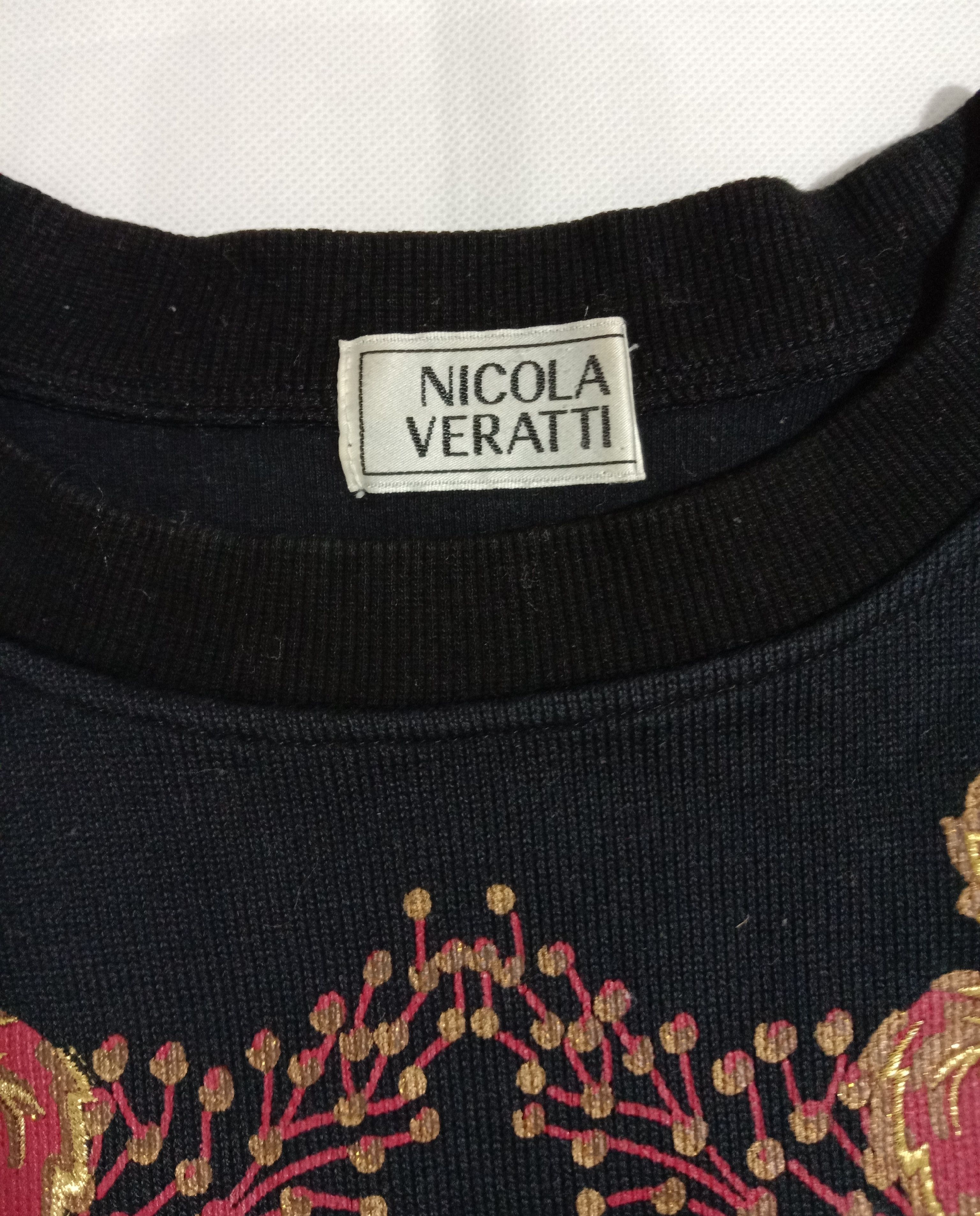 Japanese Brand Nicola Veratti Brand Sweatshirt Embroidery Art Logo Size US M / EU 48-50 / 2 - 5 Thumbnail