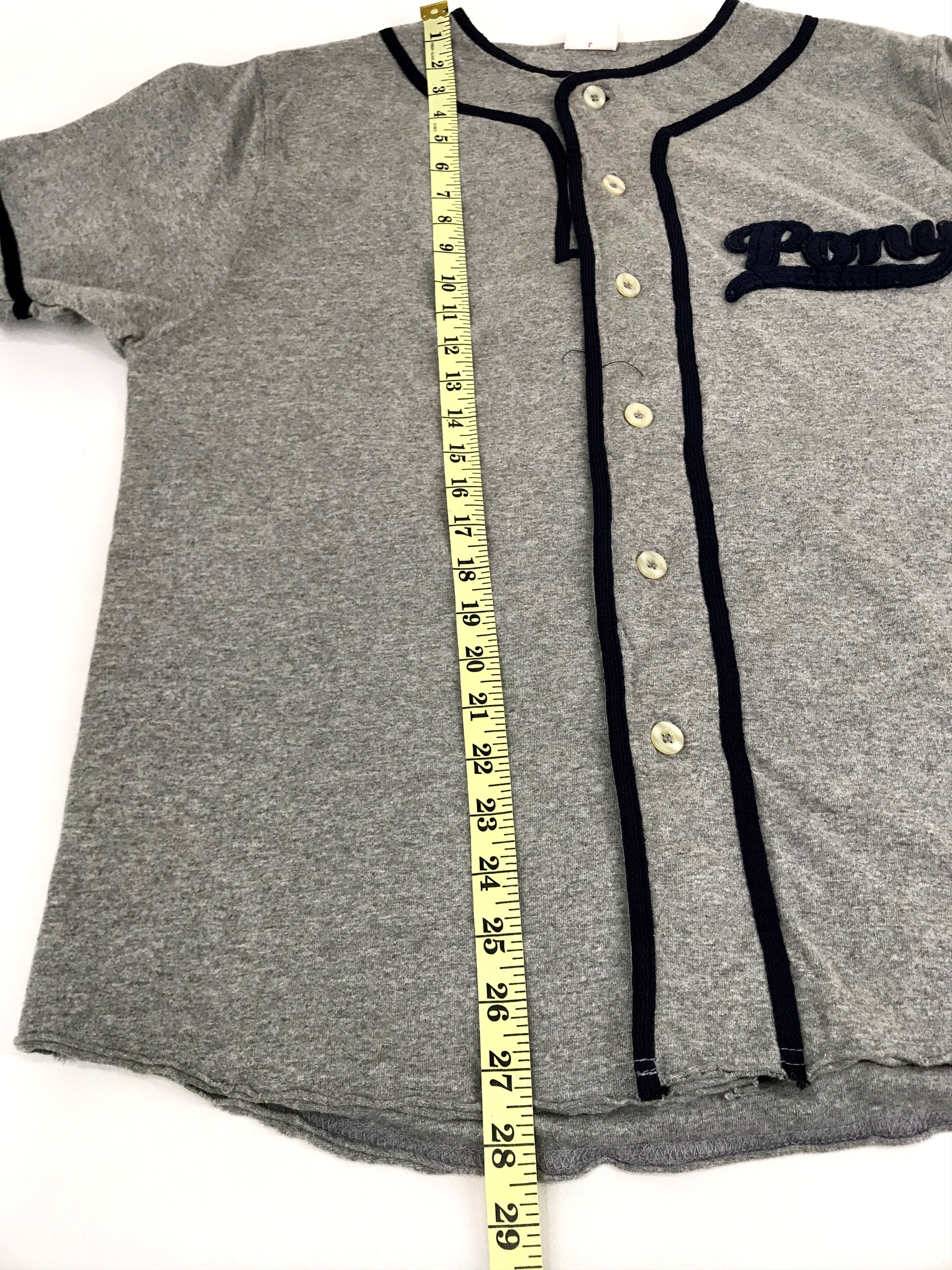 Japanese Brand Pony Big Logo Brand Baseball Jersey Style Sportwear Tee Size US L / EU 52-54 / 3 - 10 Thumbnail