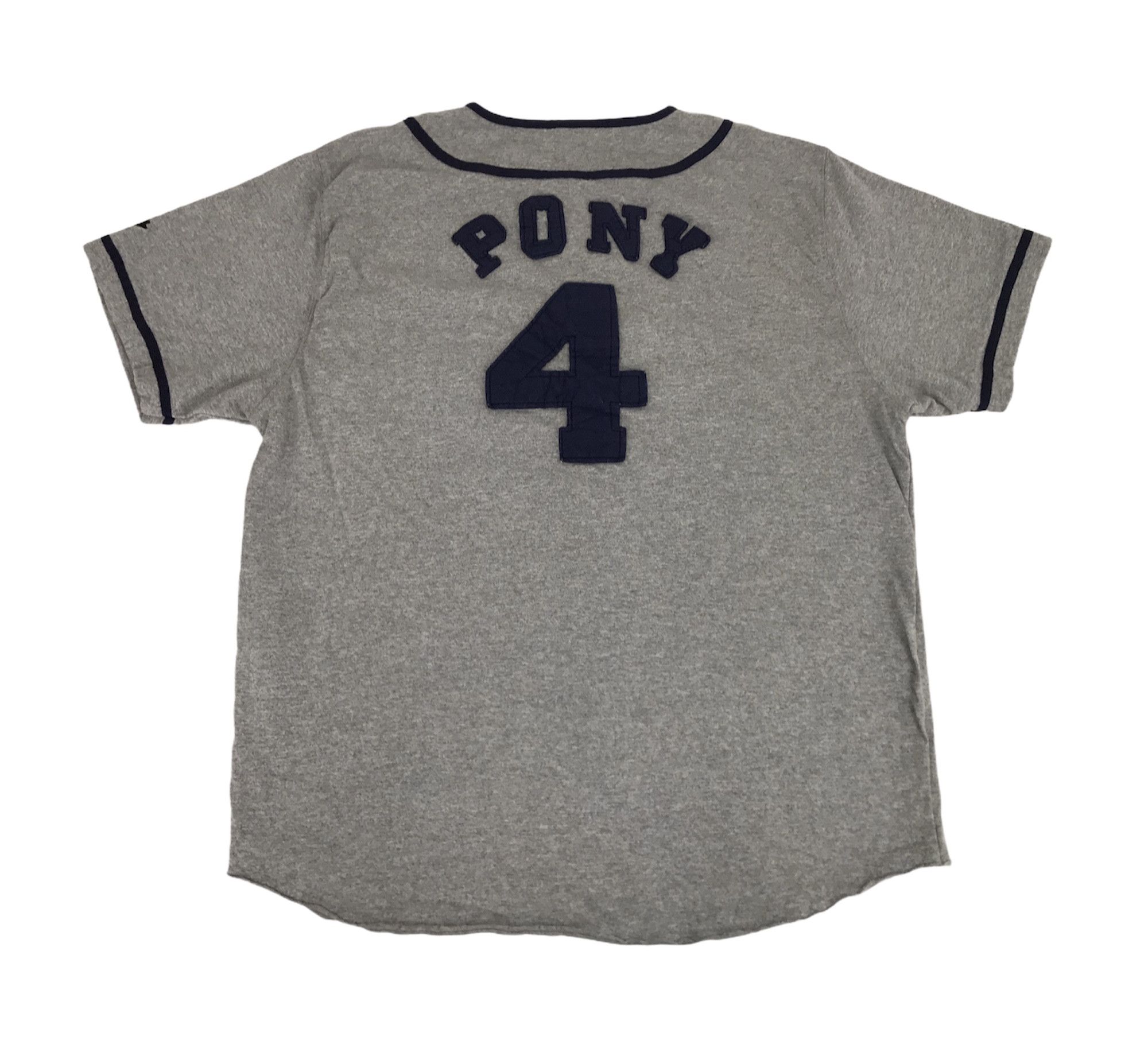 Japanese Brand Pony Big Logo Brand Baseball Jersey Style Sportwear Tee Size US L / EU 52-54 / 3 - 1 Thumbnail