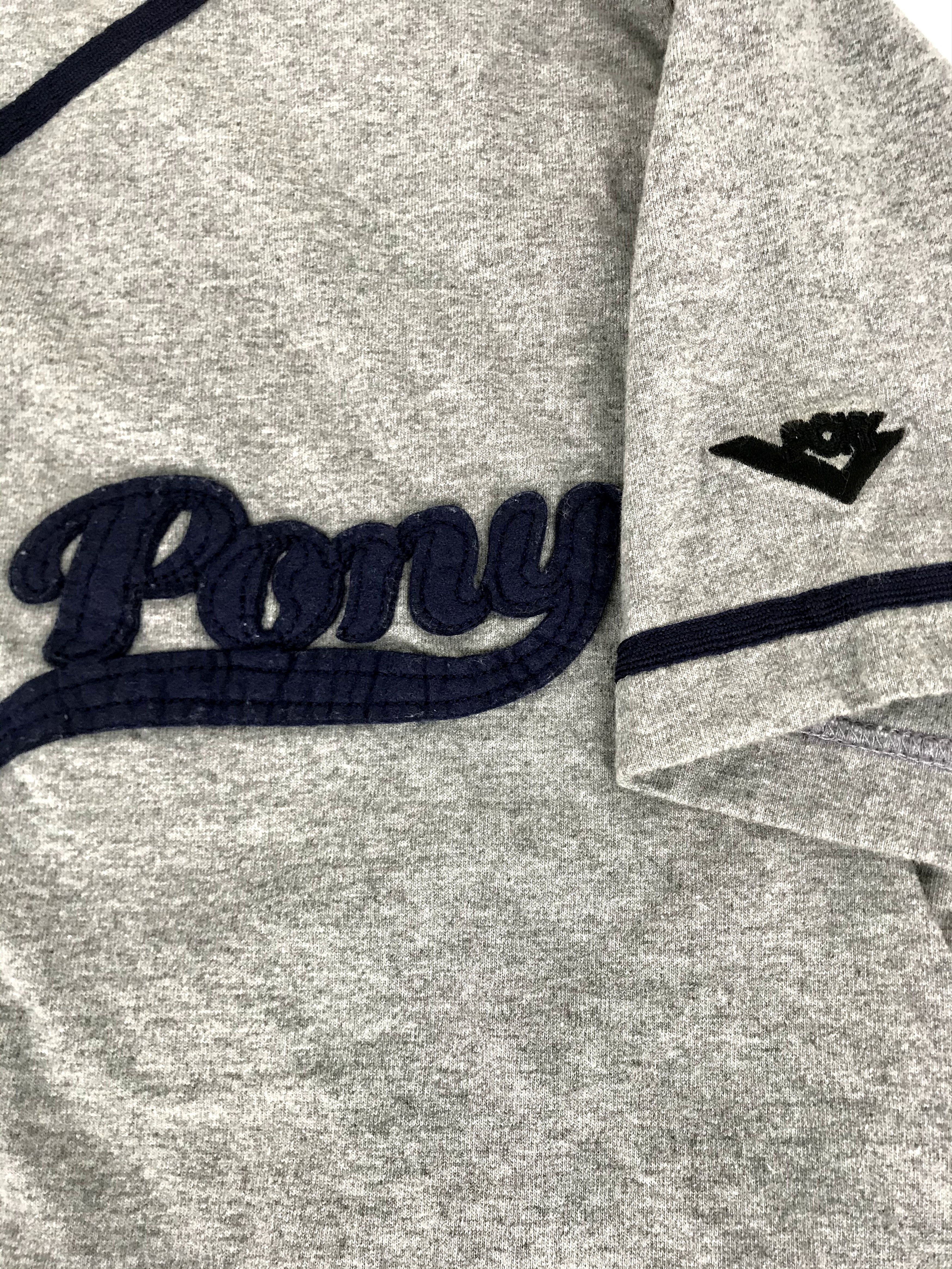 Japanese Brand Pony Big Logo Brand Baseball Jersey Style Sportwear Tee Size US L / EU 52-54 / 3 - 4 Thumbnail