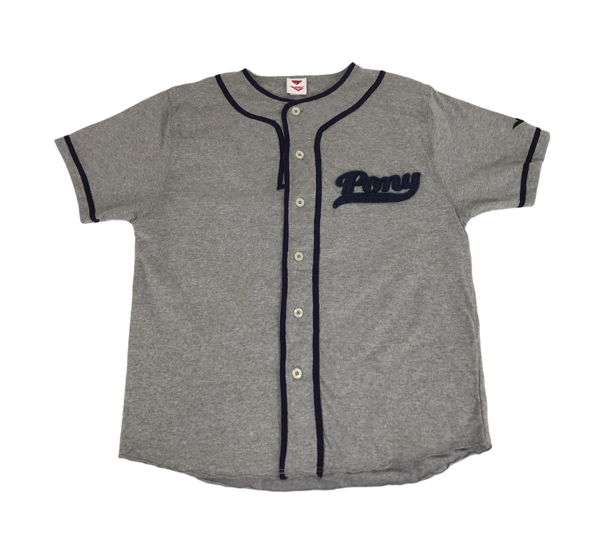 Japanese Brand Pony Big Logo Brand Baseball Jersey Style Sportwear Tee Size US L / EU 52-54 / 3 - 2 Thumbnail