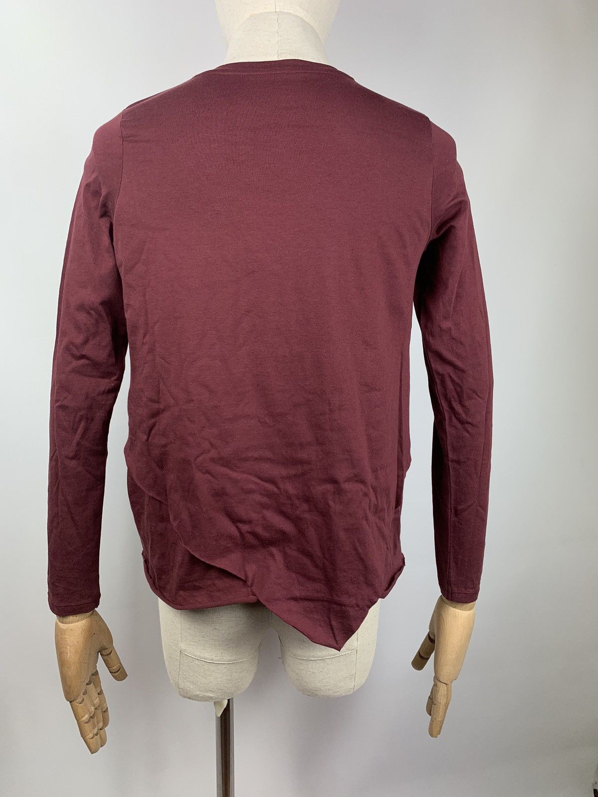 Allsaints Allsaints Daisy Long sleeve tee assymetrical size S burgundy Size S / US 4 / IT 40 - 5 Thumbnail