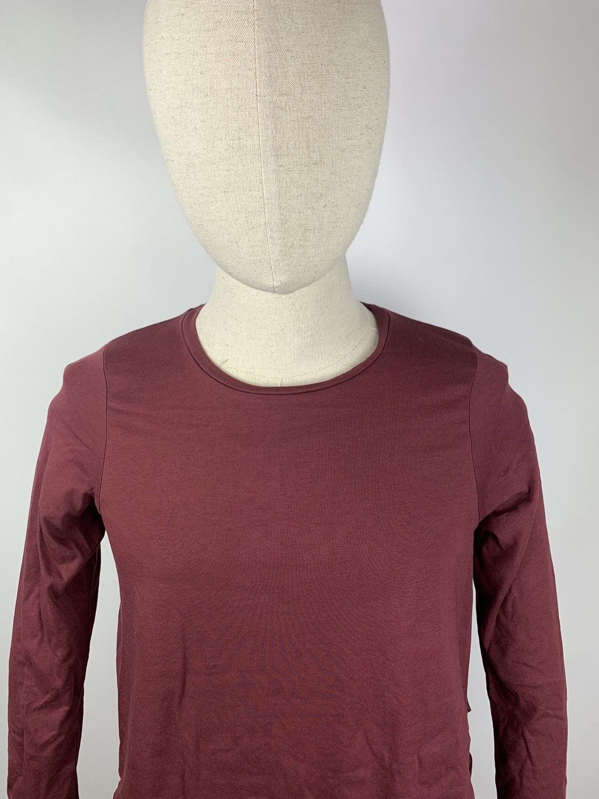 Allsaints Allsaints Daisy Long sleeve tee assymetrical size S burgundy Size S / US 4 / IT 40 - 2 Thumbnail