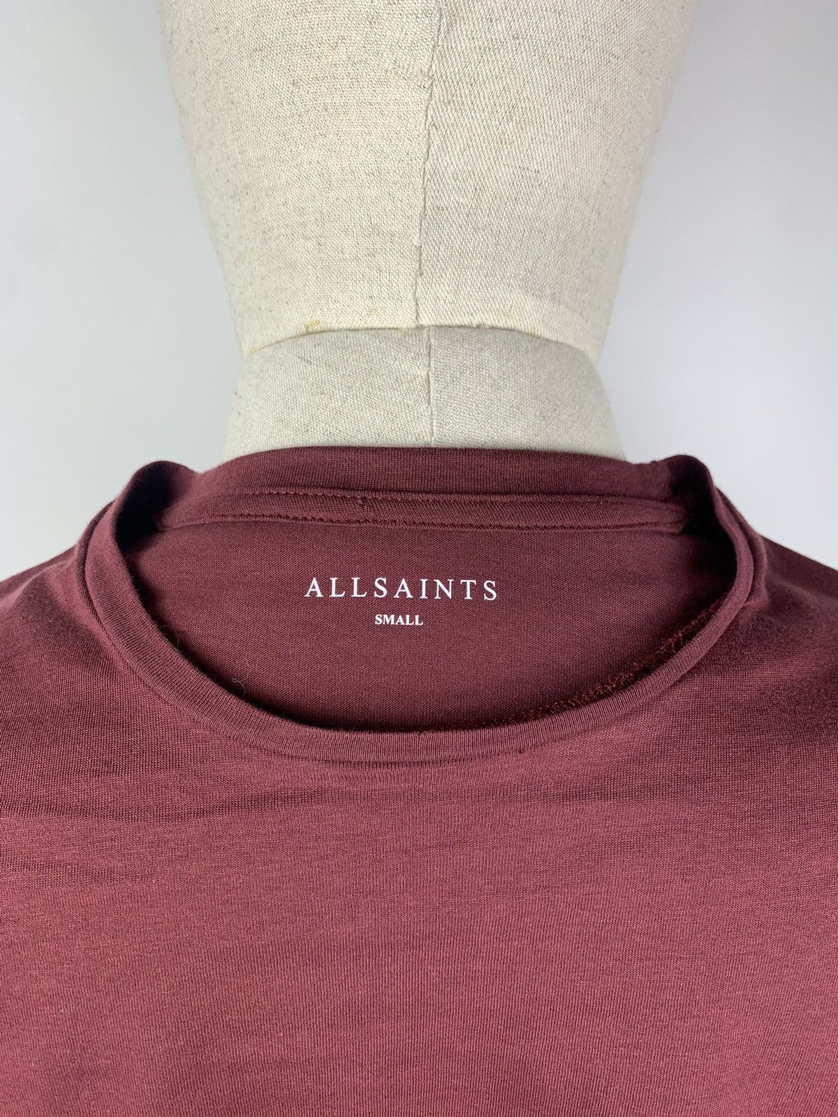 Allsaints Allsaints Daisy Long sleeve tee assymetrical size S burgundy Size S / US 4 / IT 40 - 6 Thumbnail