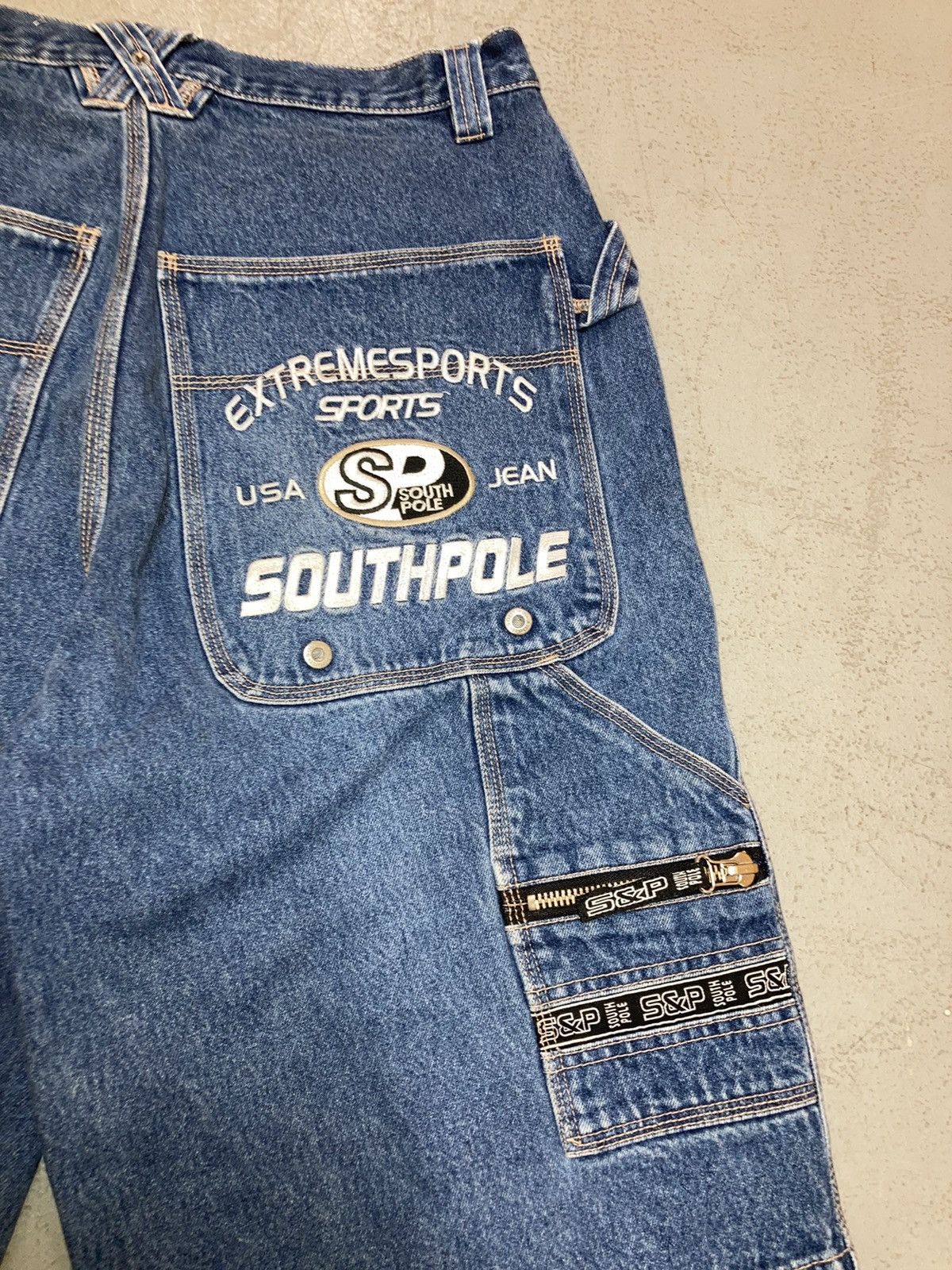 Southpole CRAZY VINTAGE Y2K SOUTHPOLE BAGGY JORTS JNCO SKATER SHORTS Size US 33 - 3 Thumbnail