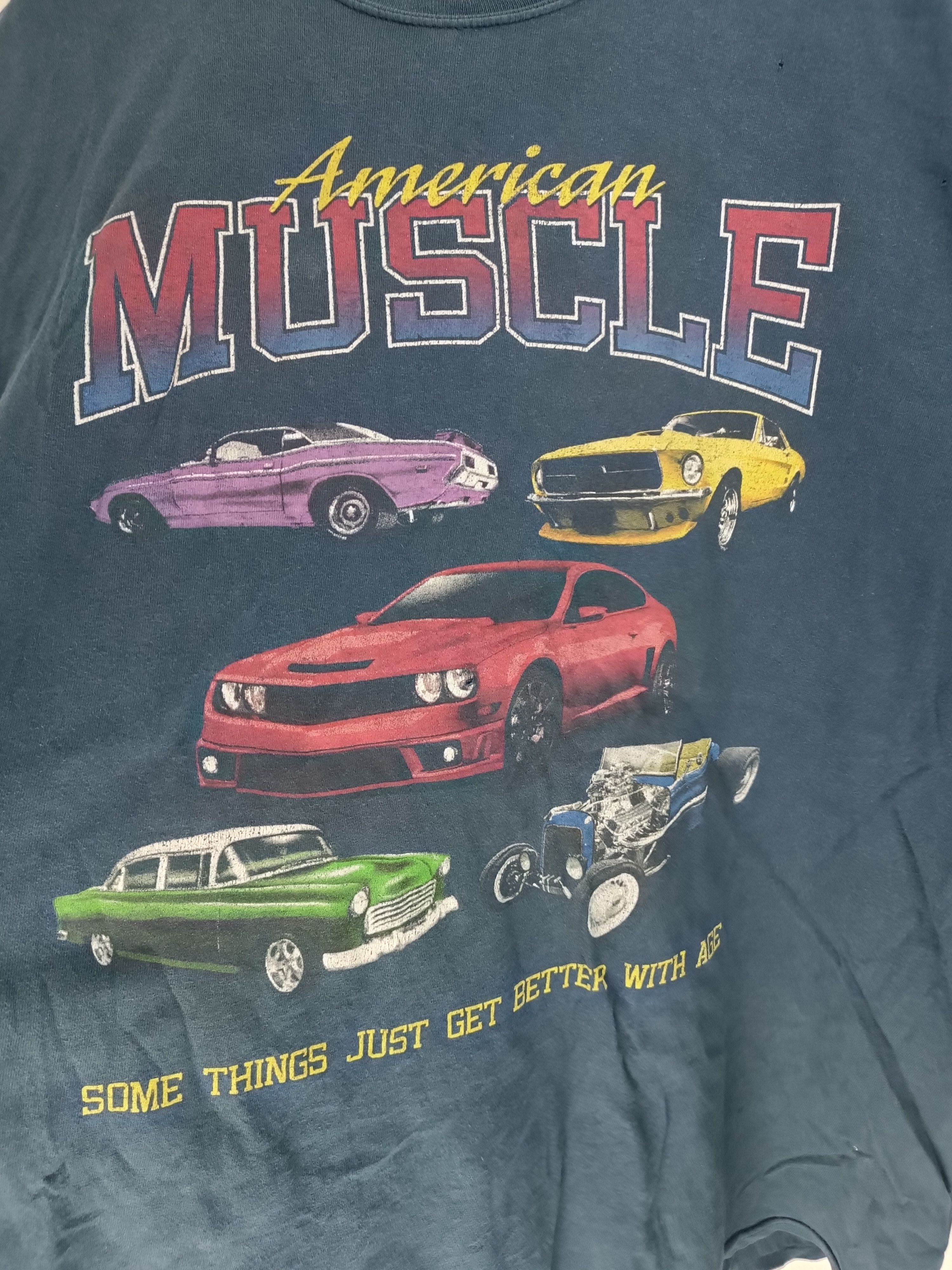Mustang VINTAGE DISTRESSED AMERICAN MUSCLE (chevy pontiac dodge ford Size US XXL / EU 58 / 5 - 4 Thumbnail