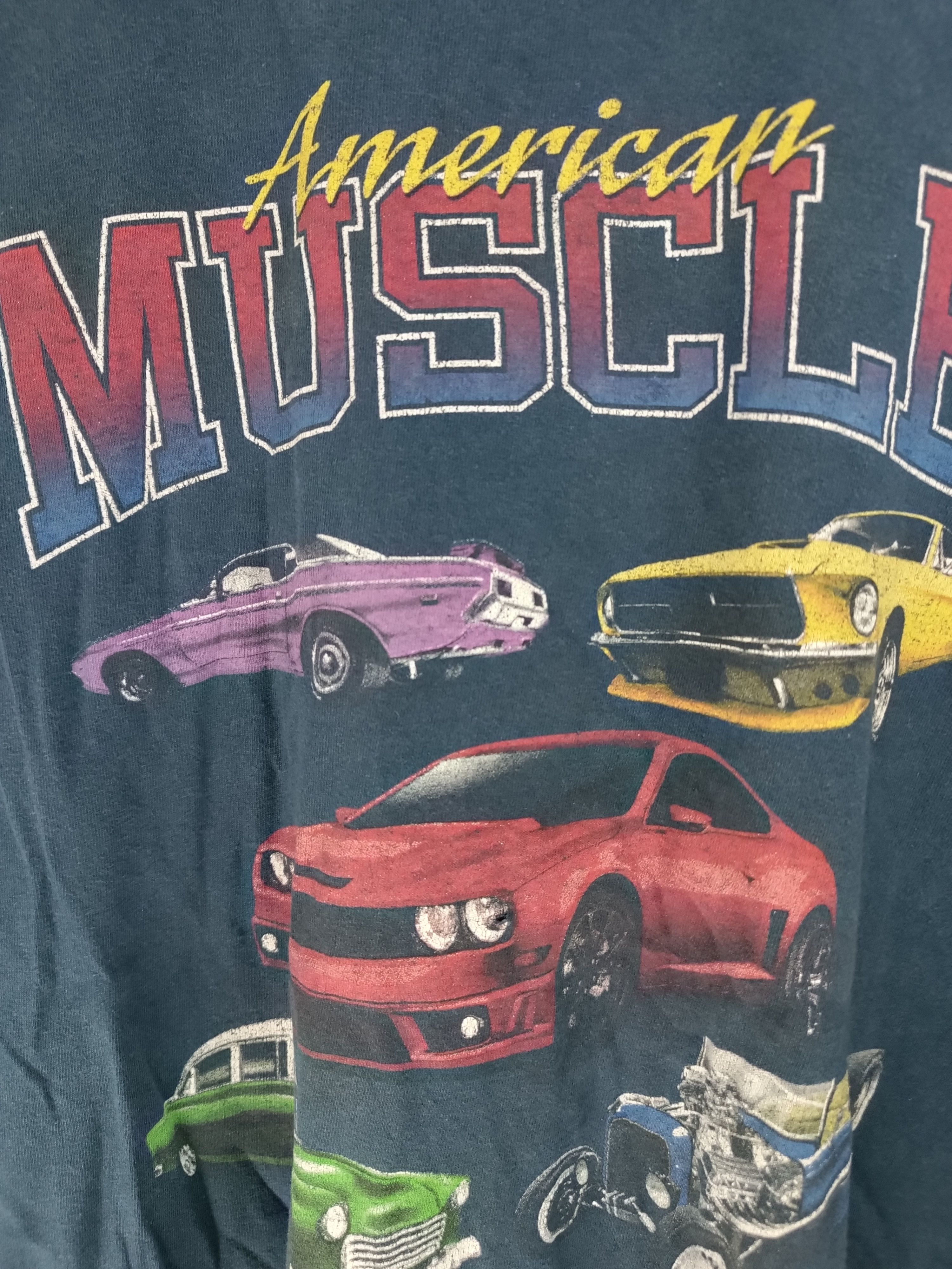 Mustang VINTAGE DISTRESSED AMERICAN MUSCLE (chevy pontiac dodge ford Size US XXL / EU 58 / 5 - 5 Thumbnail