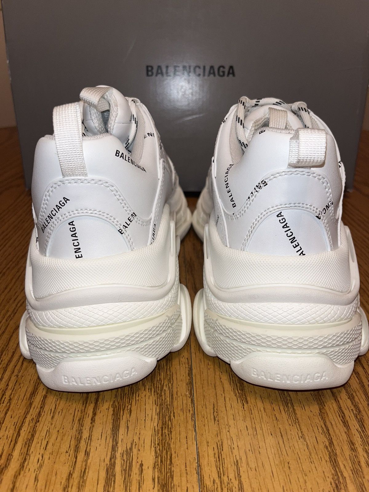 Balenciaga Balenciaga Triple S All Over Logo Sneaker Size US 7 / EU 40 - 5 Thumbnail