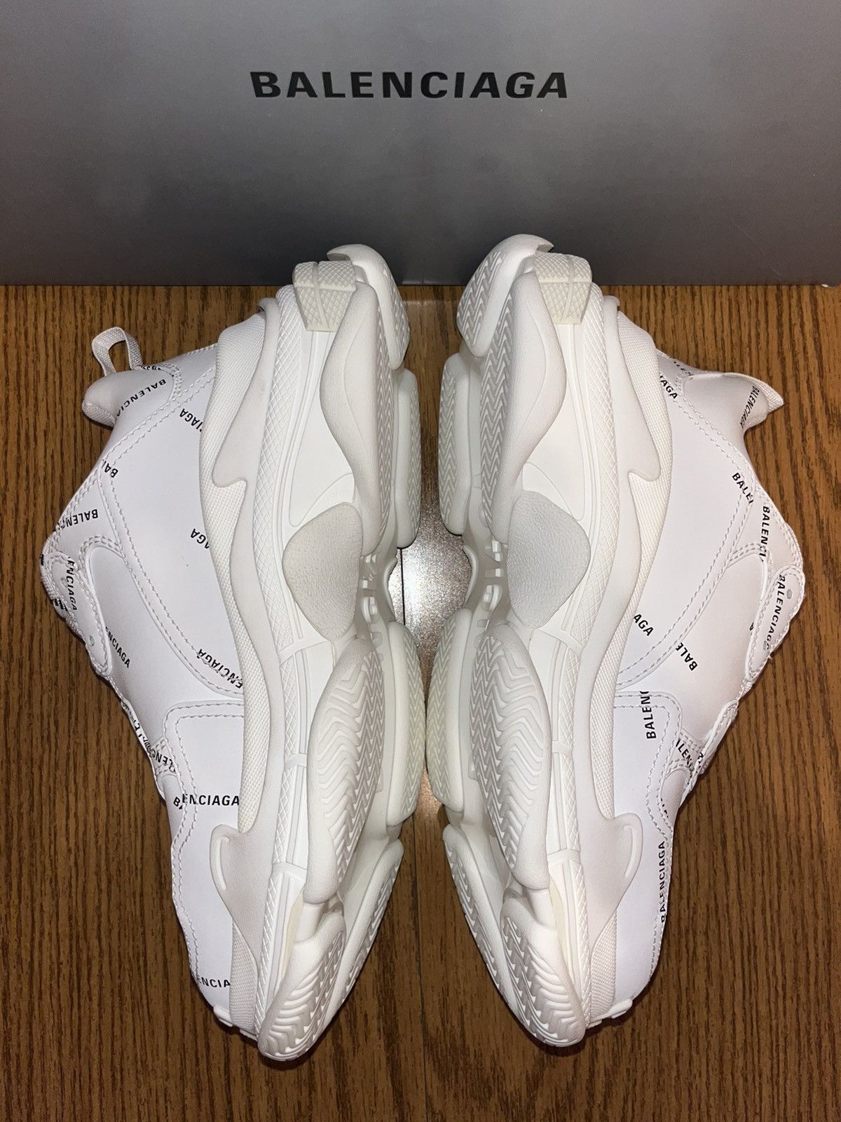 Balenciaga Balenciaga Triple S All Over Logo Sneaker Size US 7 / EU 40 - 4 Thumbnail
