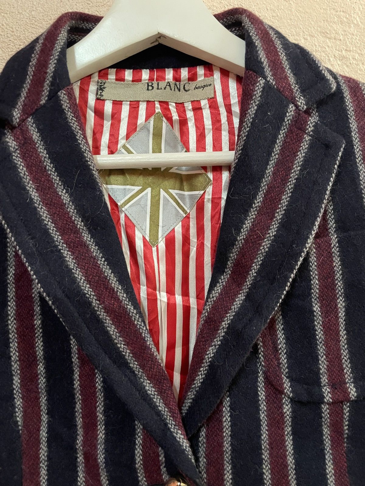 Japanese Brand Blanc Basque inspired by street Punk style CBGB Stripe coat Size US S / EU 44-46 / 1 - 5 Thumbnail
