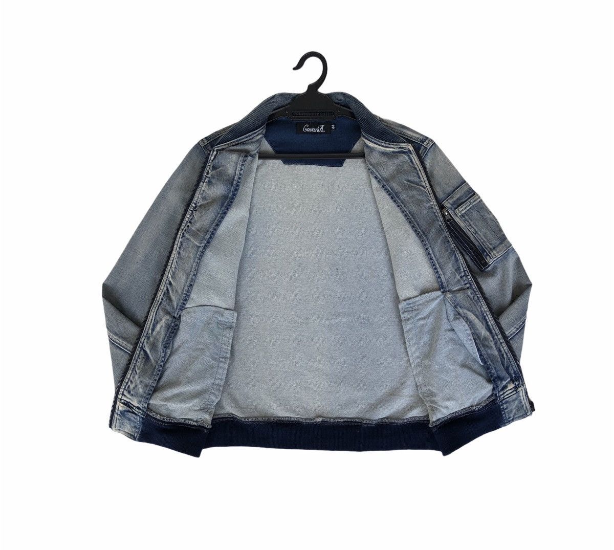Japanese Brand CavariA Mens Season Bomber Denime Jacket Size US M / EU 48-50 / 2 - 9 Thumbnail