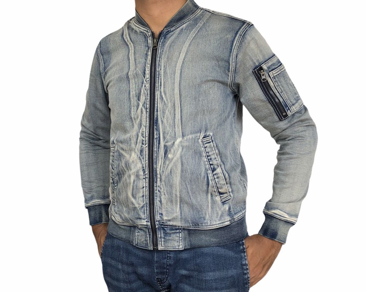 Japanese Brand CavariA Mens Season Bomber Denime Jacket Size US M / EU 48-50 / 2 - 14 Thumbnail