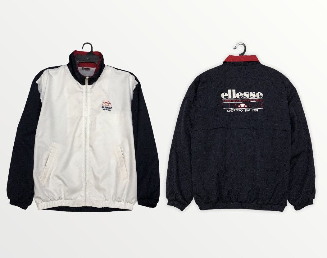 image of Ellesse Perugia Italia Sweater/jacket in Blue White, Men's (Size Medium)