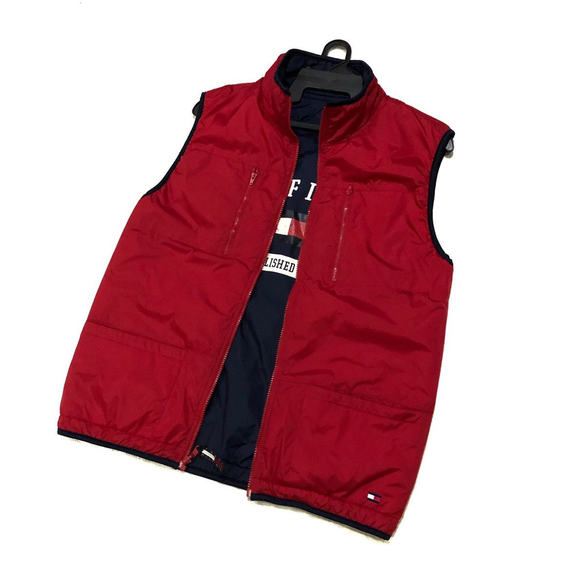 Tommy Hilfiger Tommy Hilfiger Reversible Vest Jacket Size US M / EU 48-50 / 2 - 2 Thumbnail