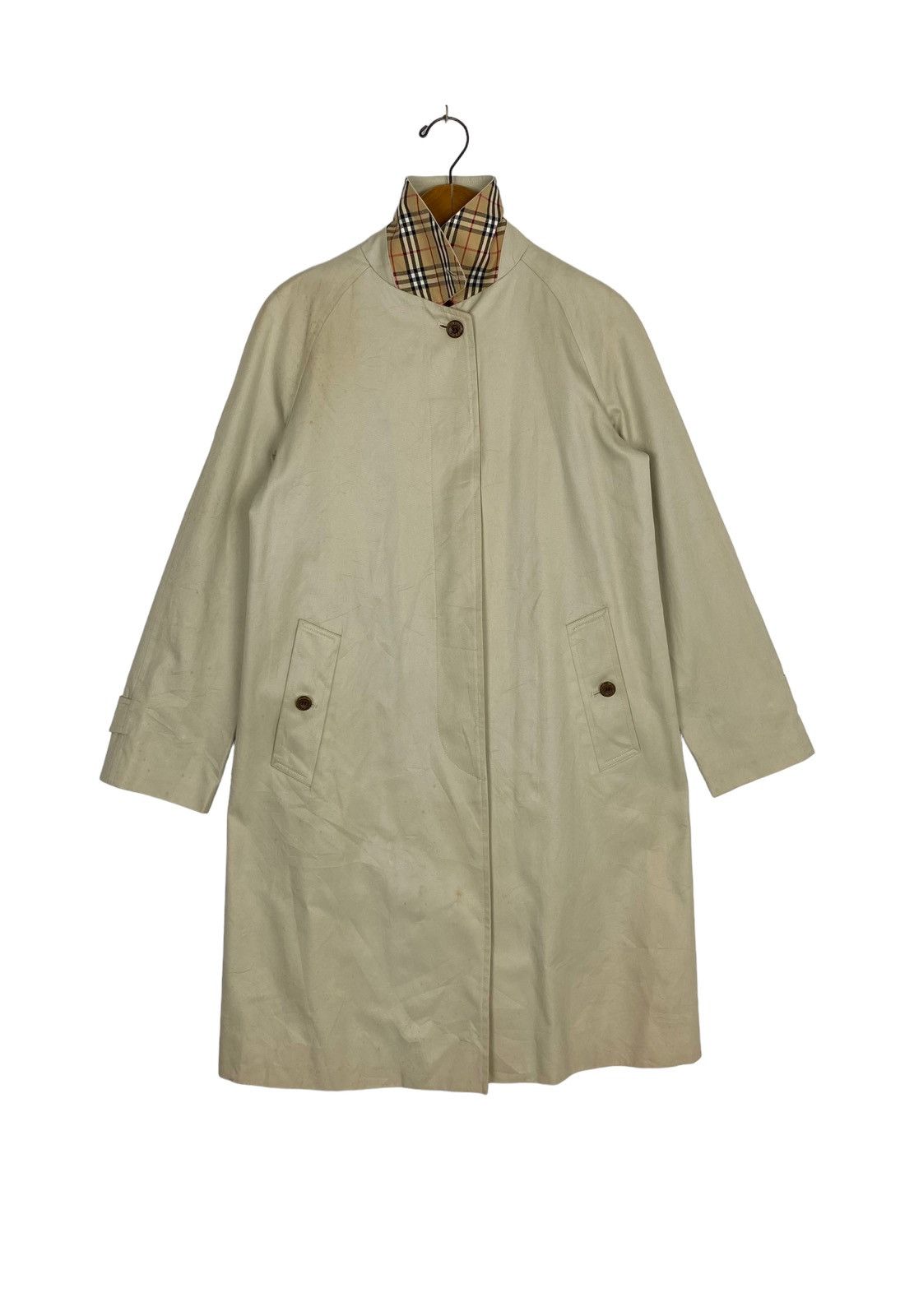 Burberry Rare‼️ Vintage Burberrys’ Blue Label Trenchcoat Novacheck Size M / US 6-8 / IT 42-44 - 2 Thumbnail