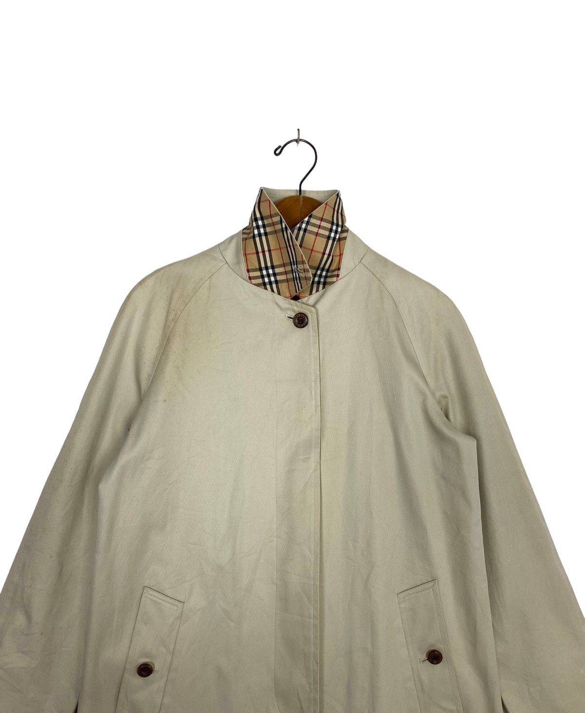 Burberry Rare‼️ Vintage Burberrys’ Blue Label Trenchcoat Novacheck Size M / US 6-8 / IT 42-44 - 3 Thumbnail