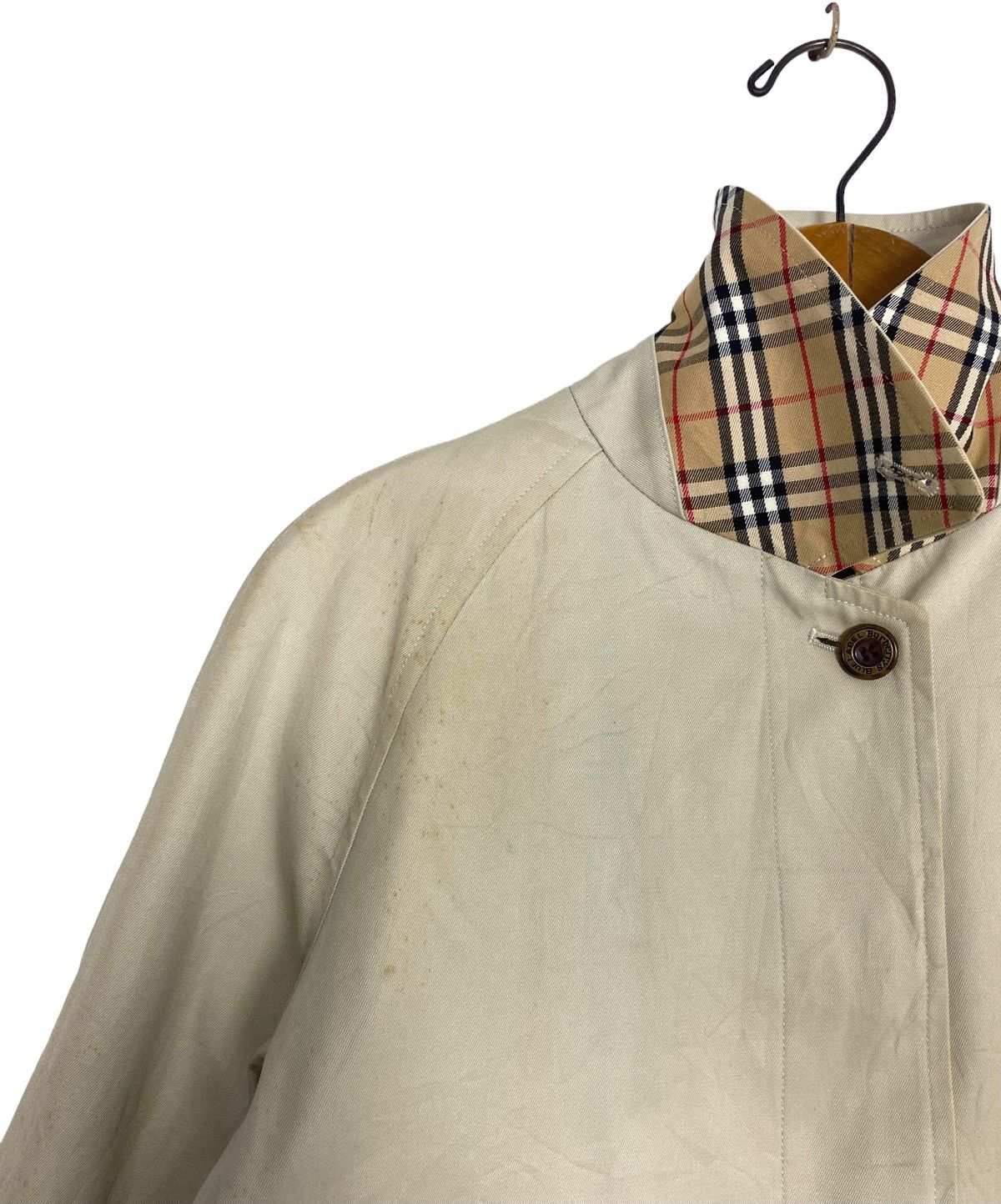 Burberry Rare‼️ Vintage Burberrys’ Blue Label Trenchcoat Novacheck Size M / US 6-8 / IT 42-44 - 9 Thumbnail
