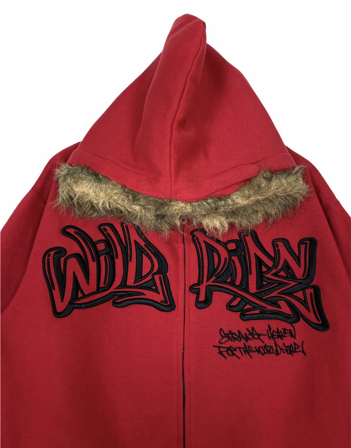 Japanese Brand Rare‼️ Strange Heaven Wild Ride Hoodie Fur Hip Hop Spell Out Size US L / EU 52-54 / 3 - 2 Thumbnail