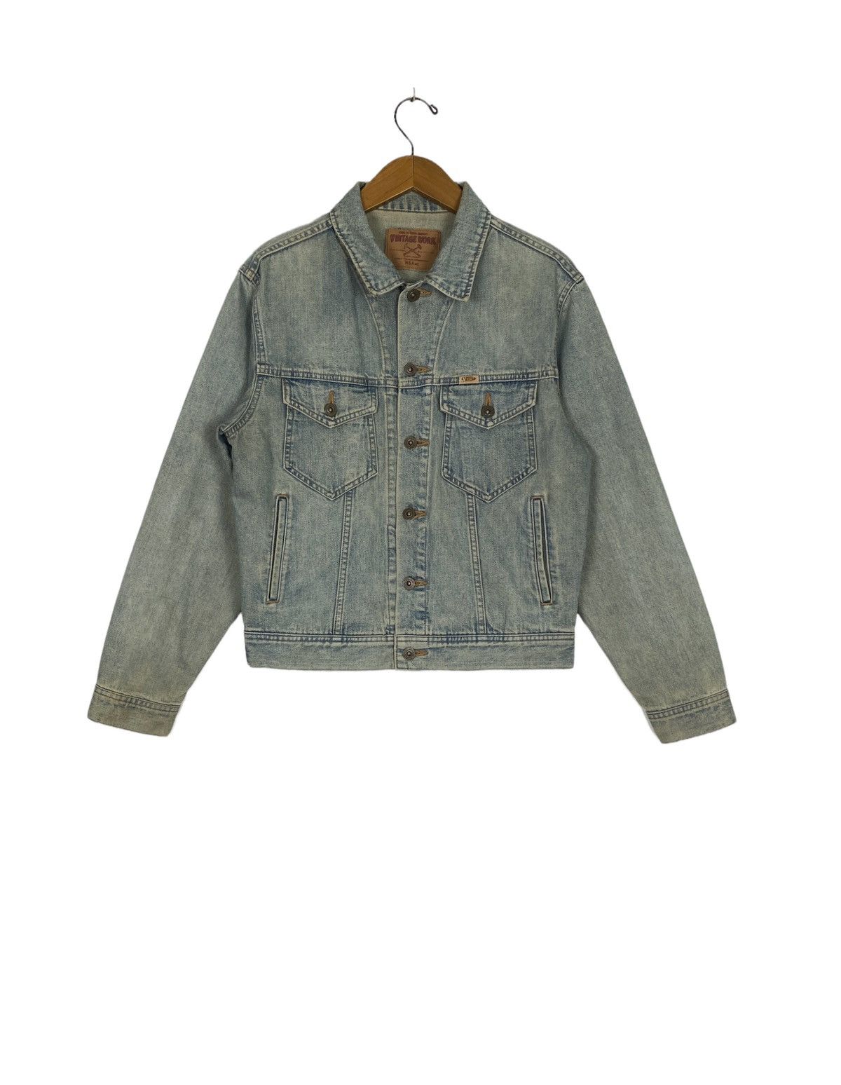 Rare‼️ Vintage Work H & A Denim Trucker Jacket Made in Japan